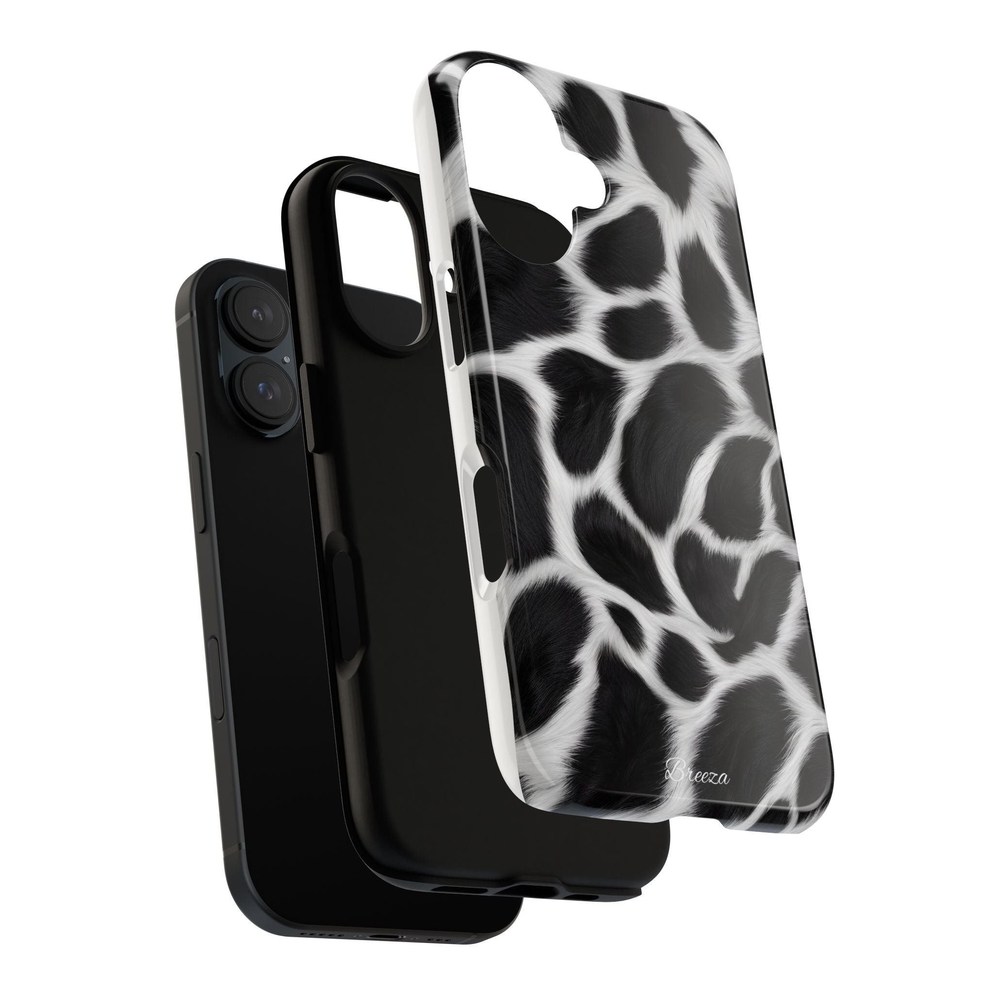 Furry Cow Print Phone Case
