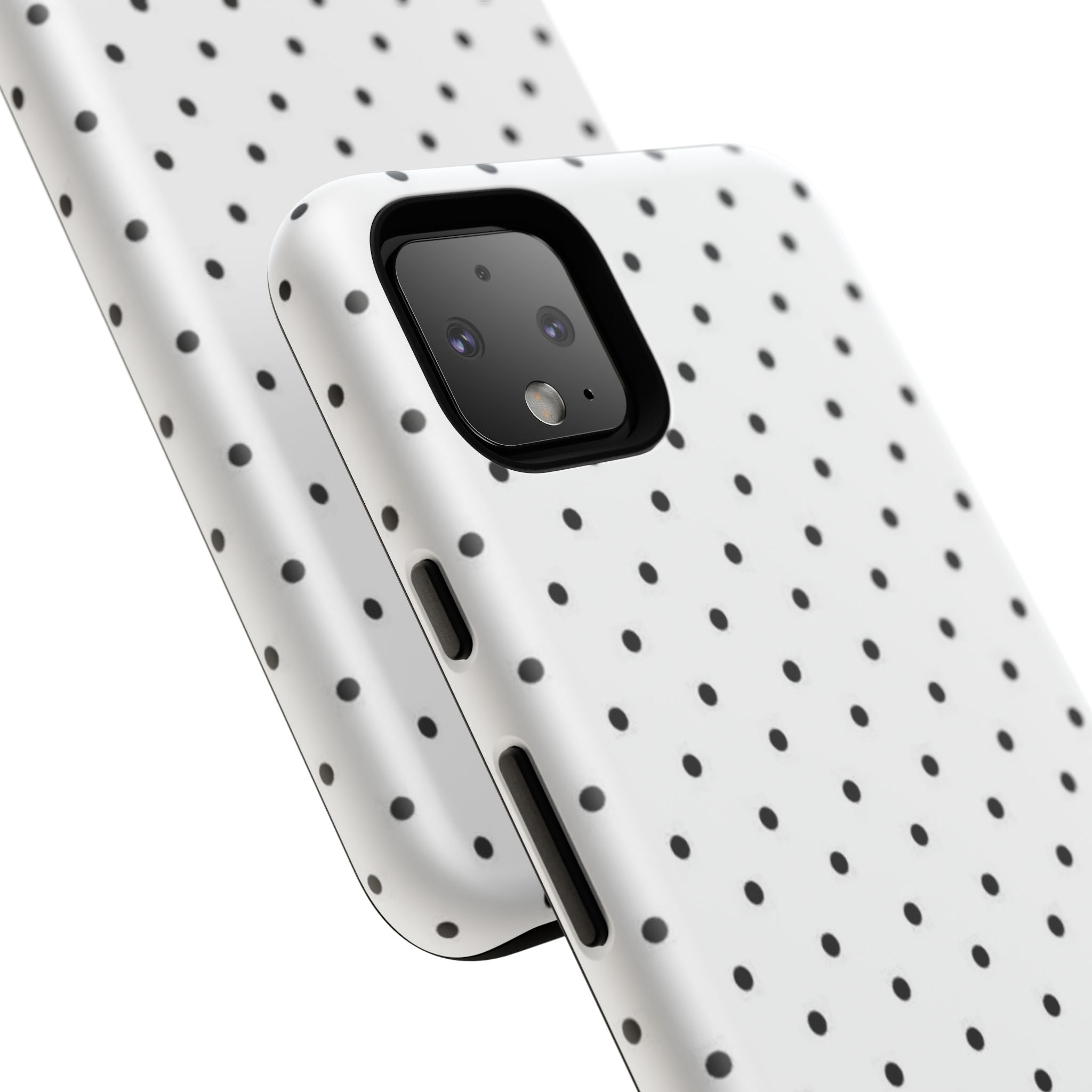 White & Black Polka Dot Phone Case