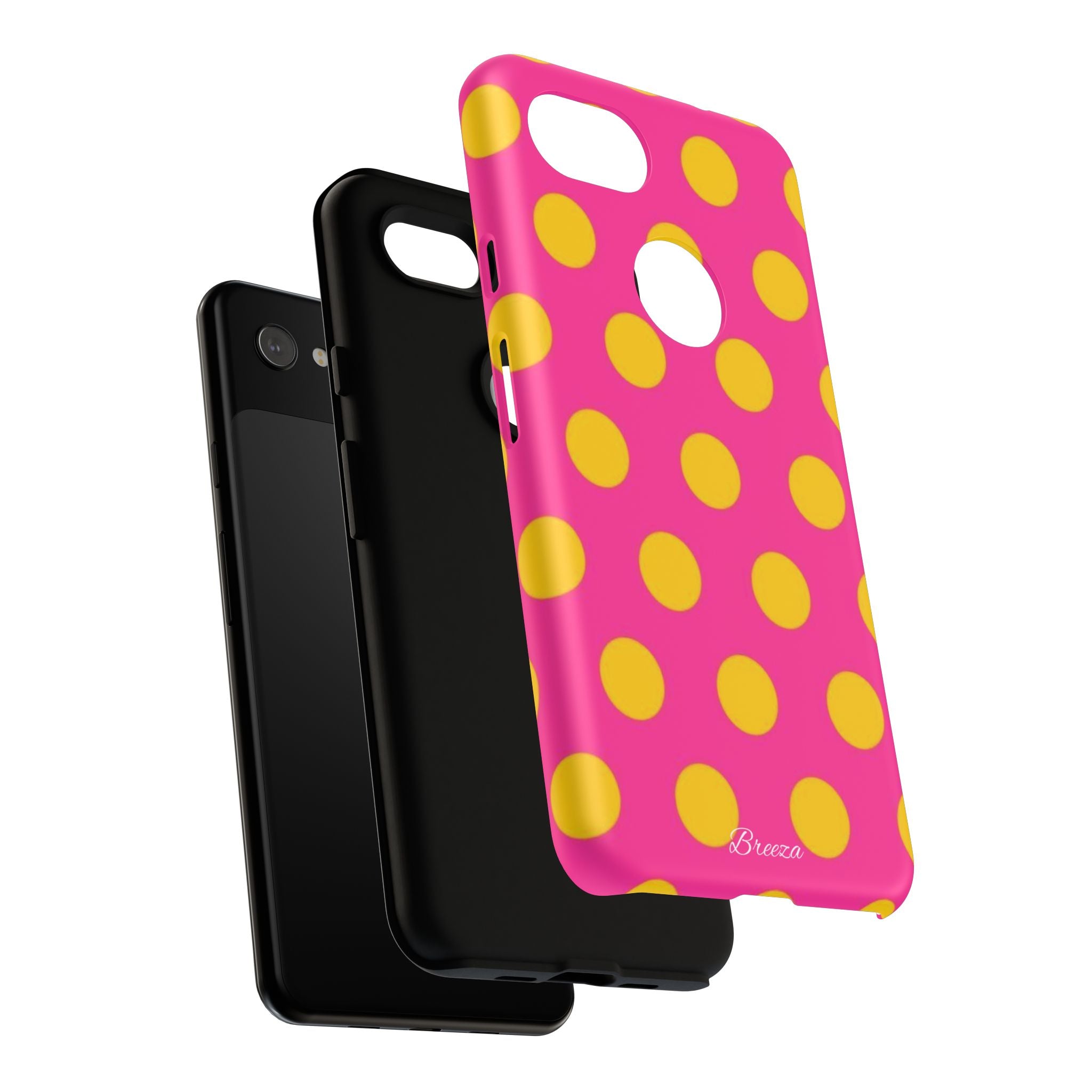 Pink & Yellow Dot Phone Case