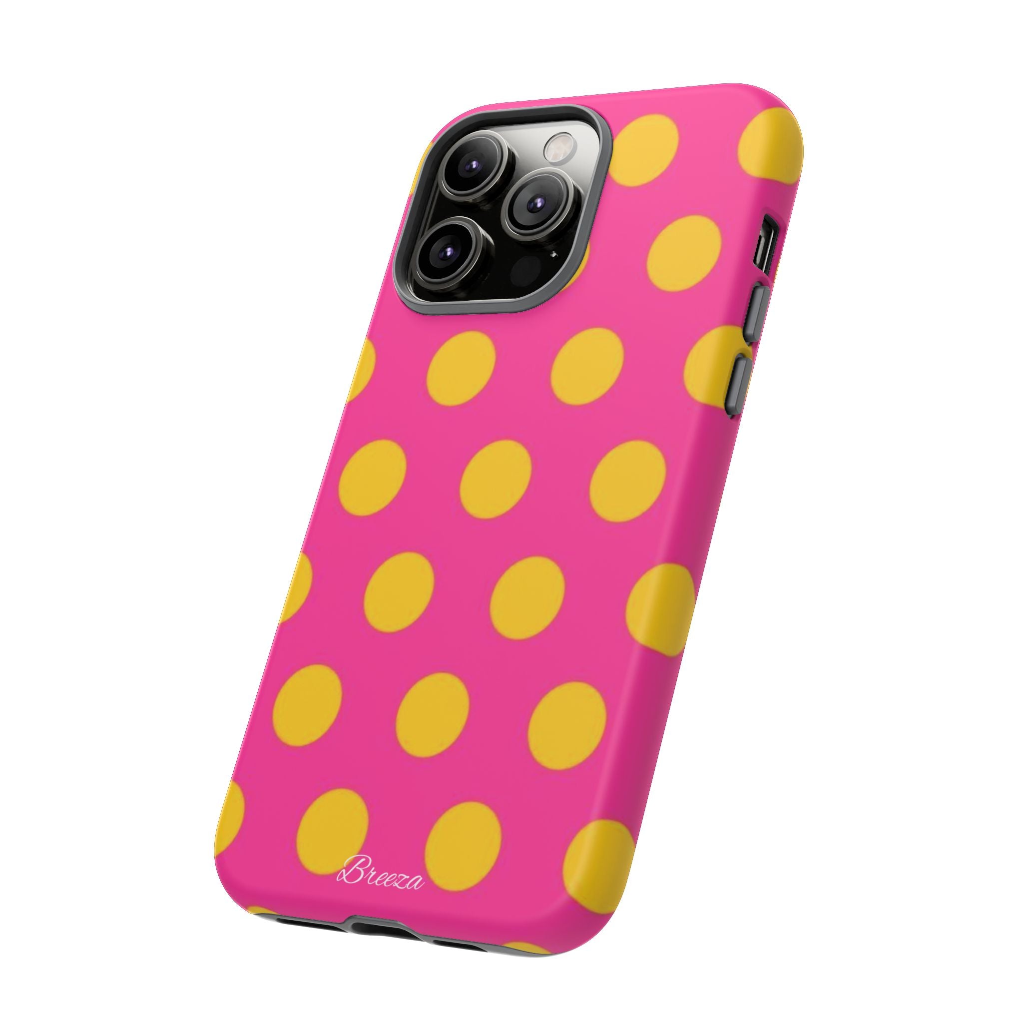 Pink & Yellow Dot Phone Case