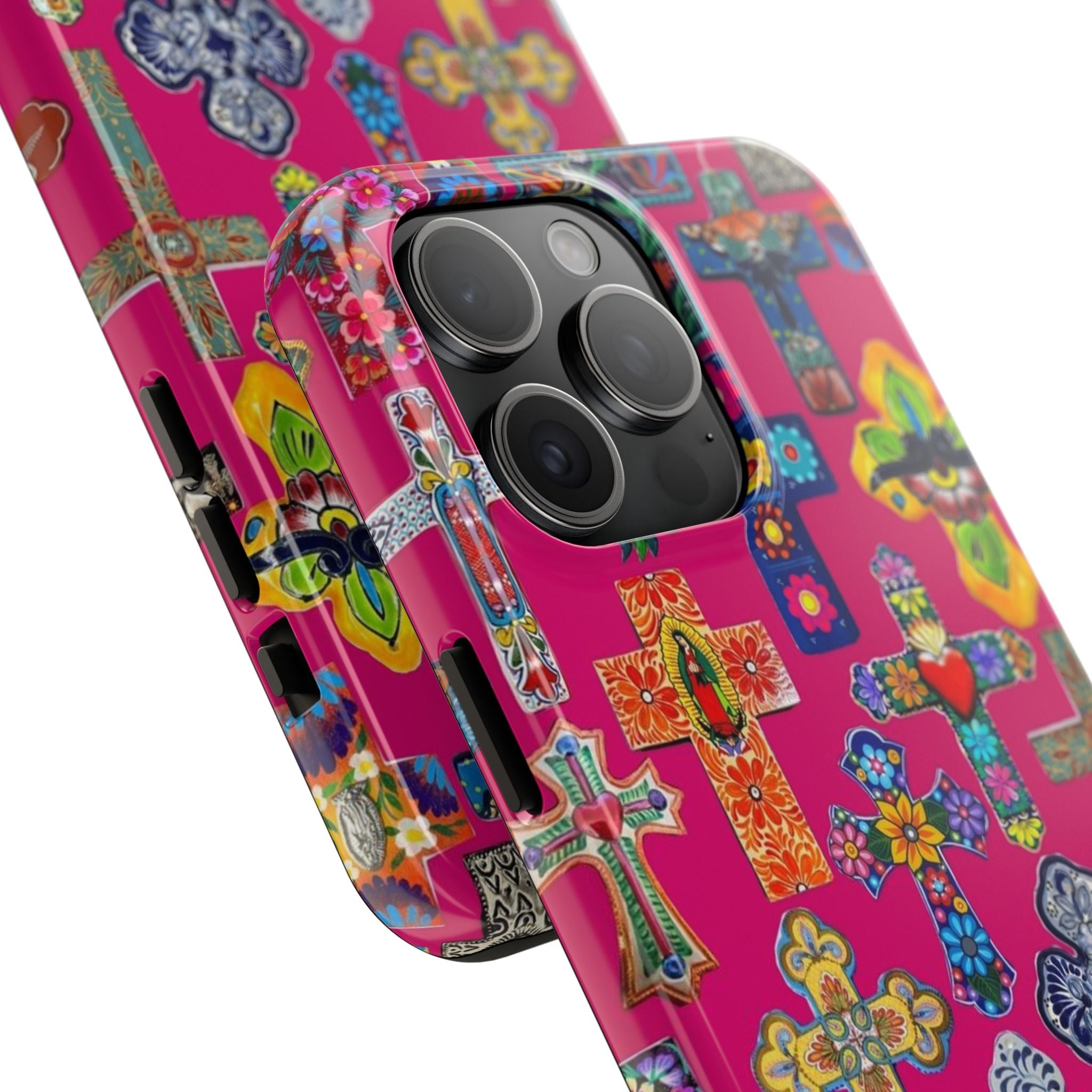 Pink Cross Phone Case