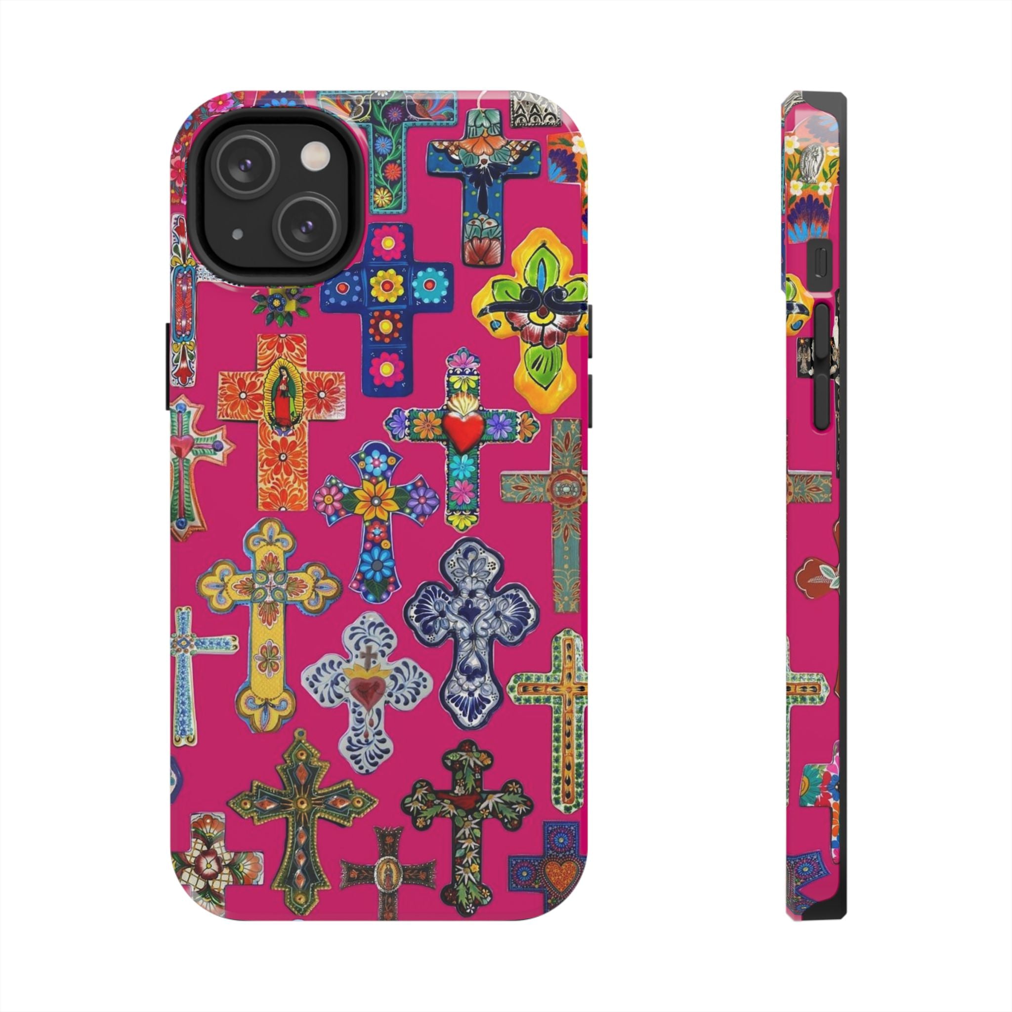 Pink Cross Phone Case