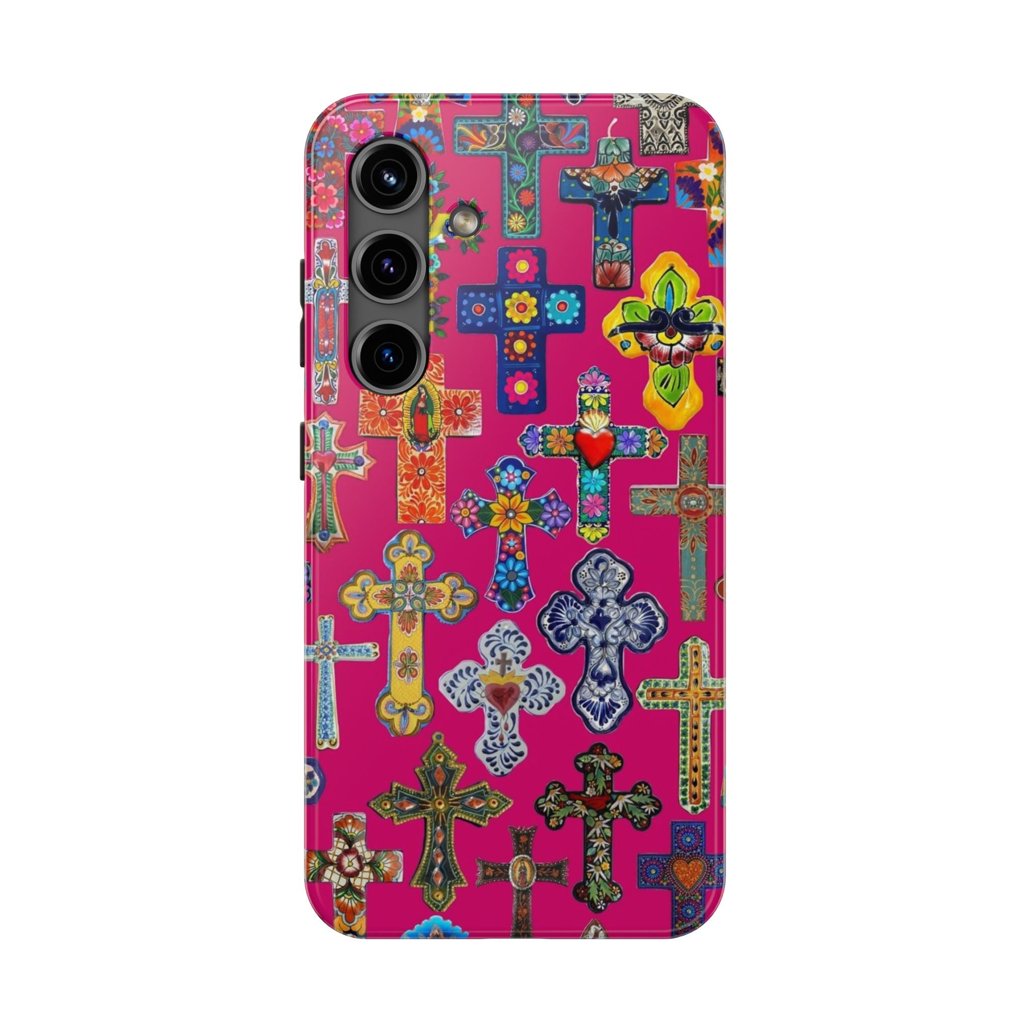 Pink Cross Phone Case