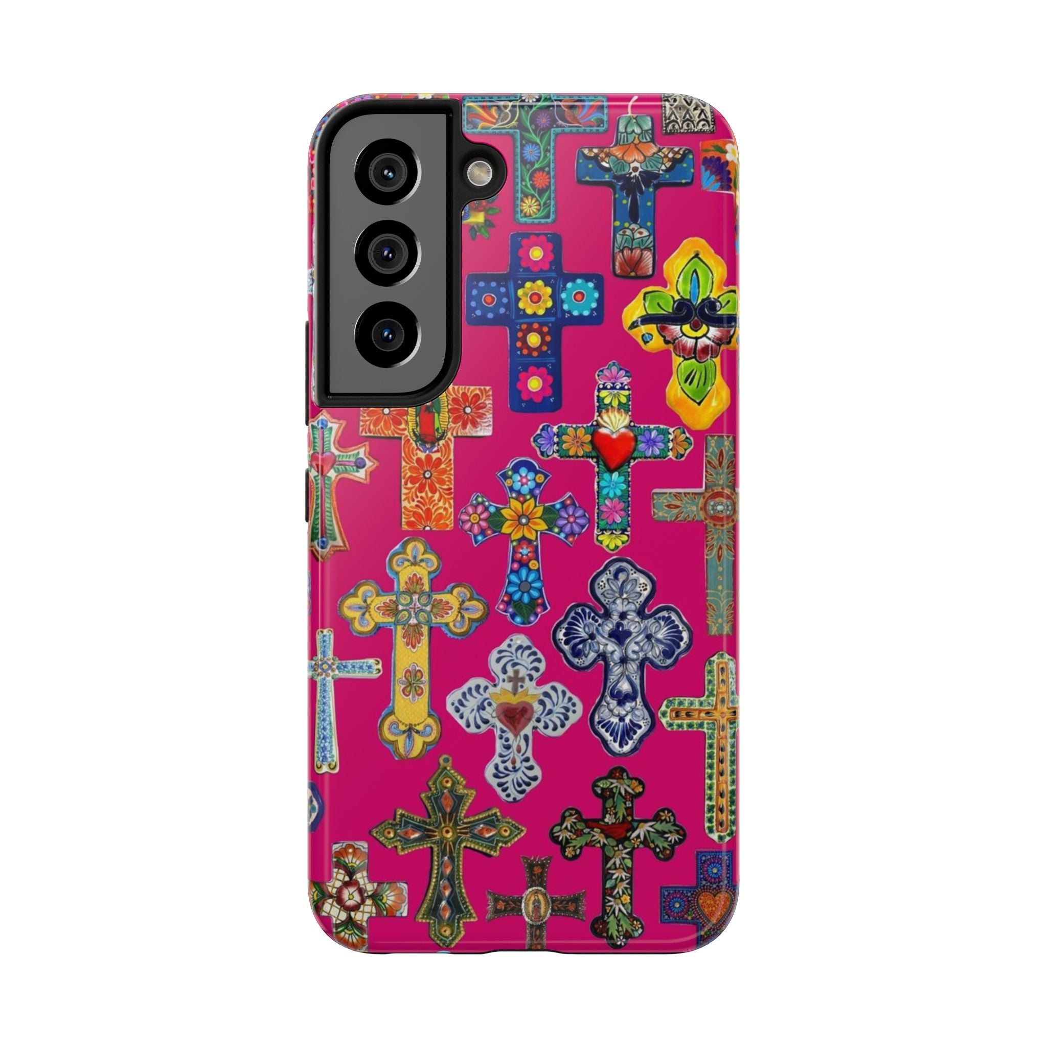 Pink Cross Phone Case