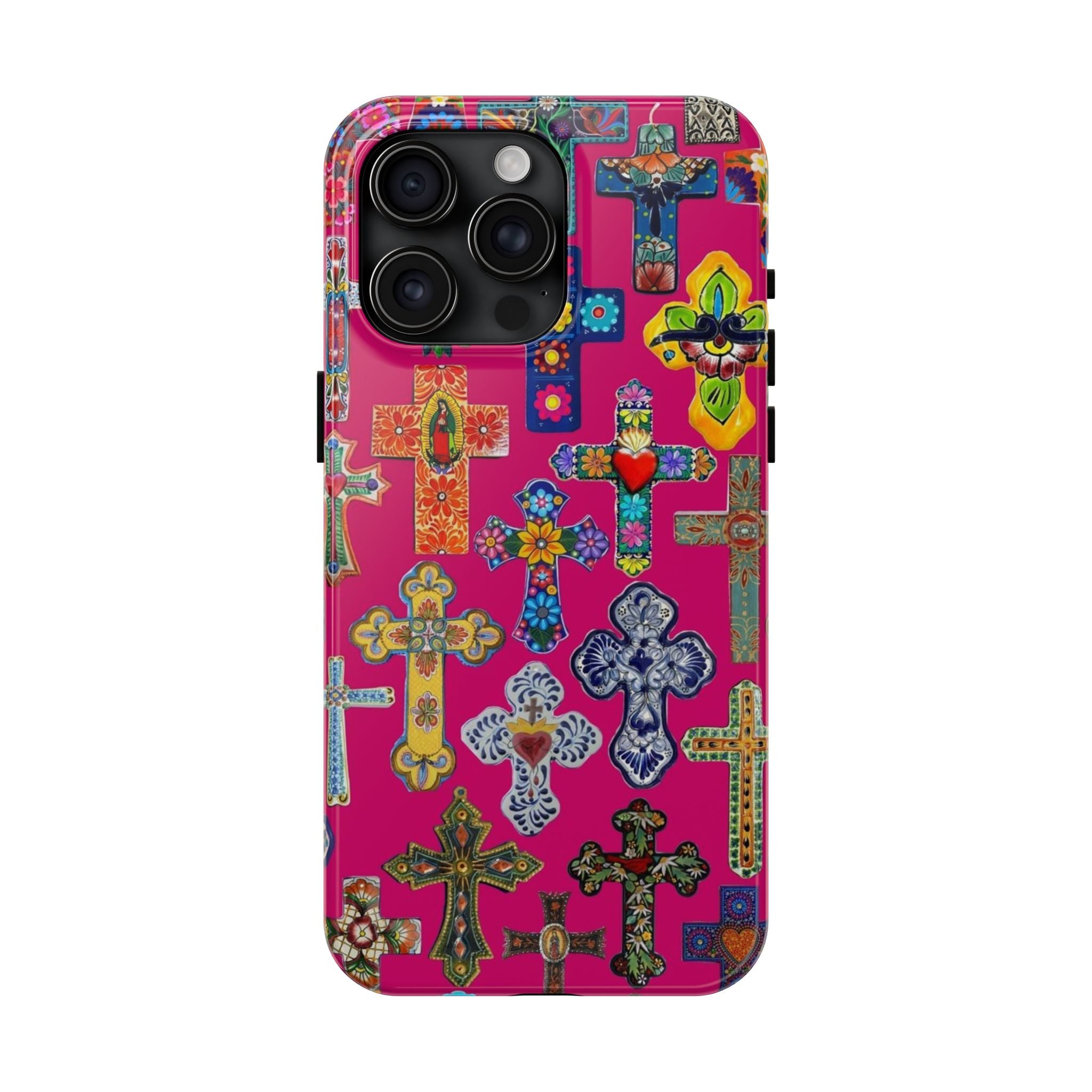 Pink Cross Phone Case