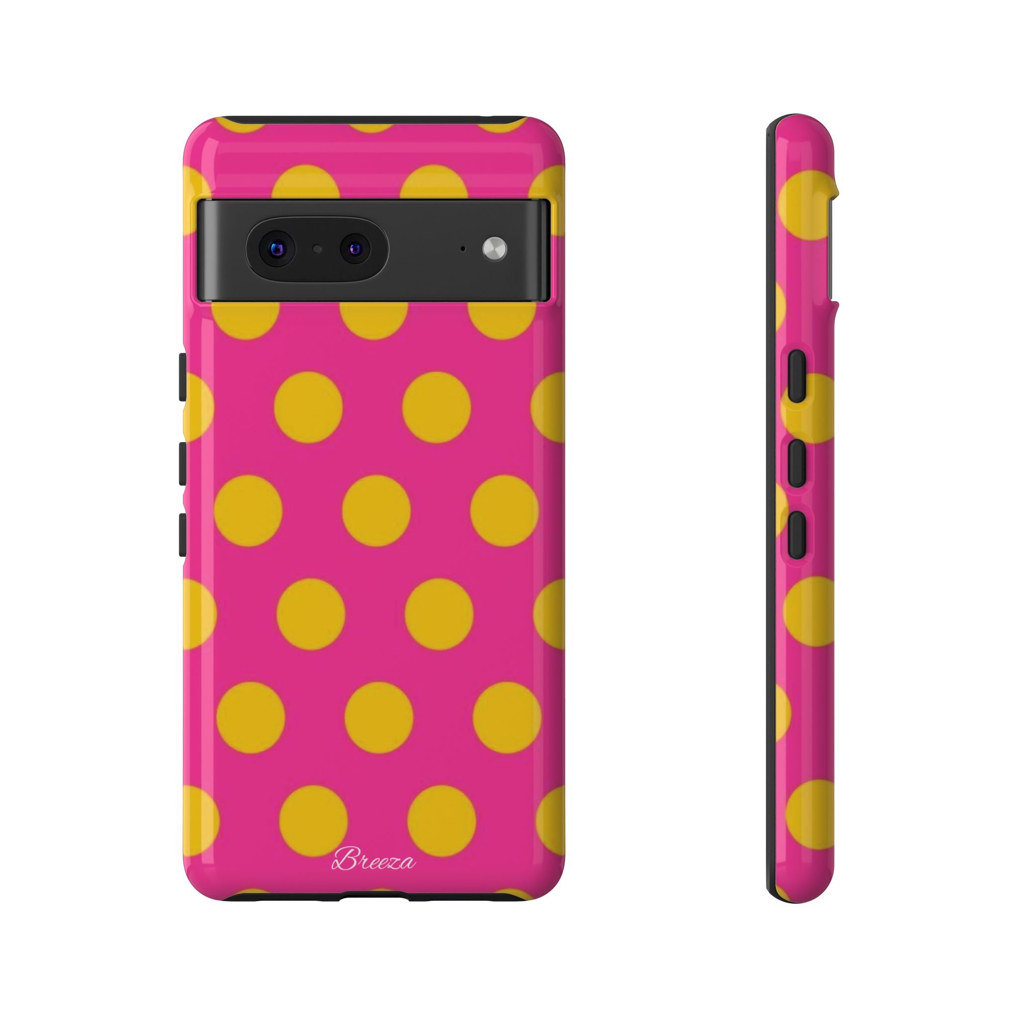 Pink & Yellow Dot Phone Case