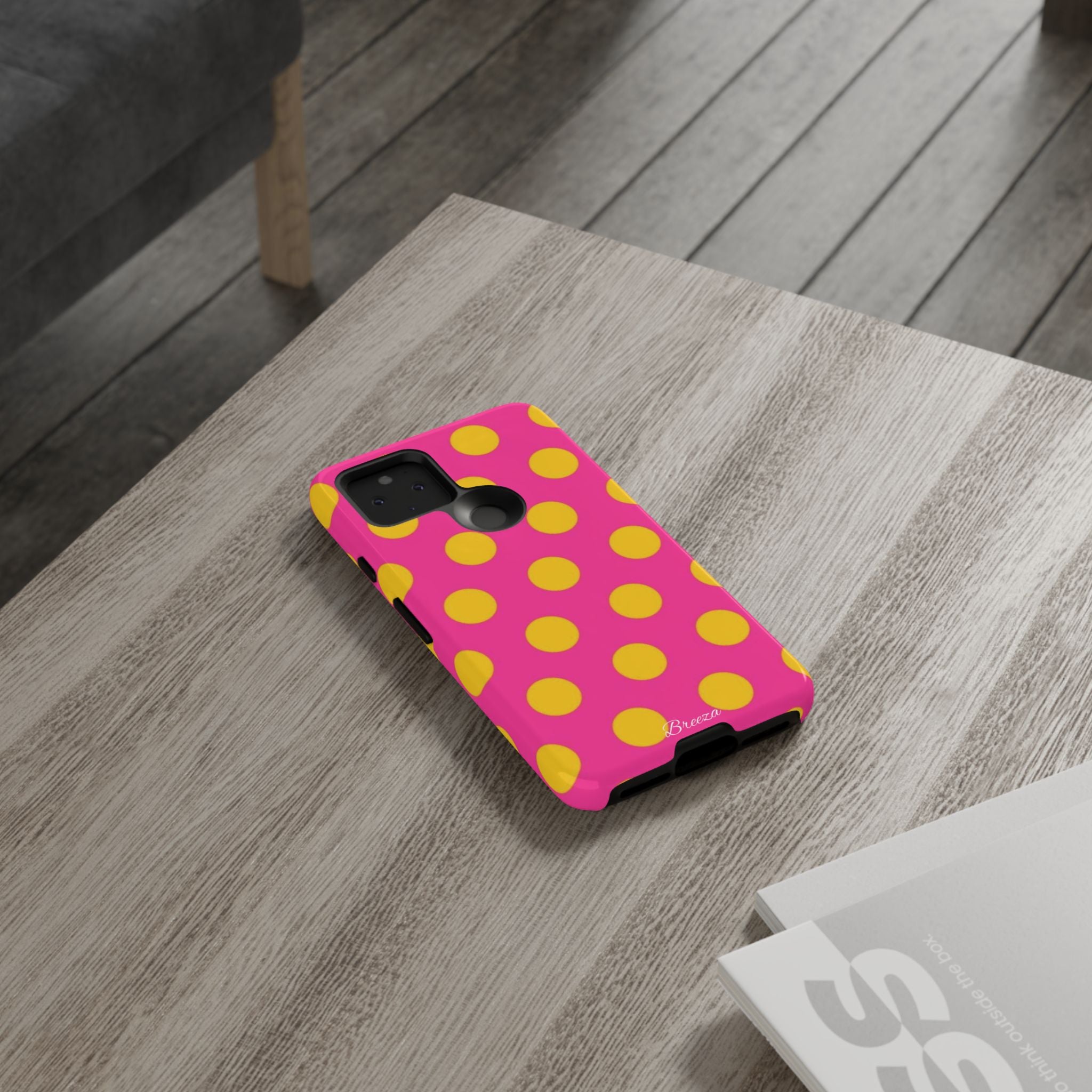 Pink & Yellow Dot Phone Case