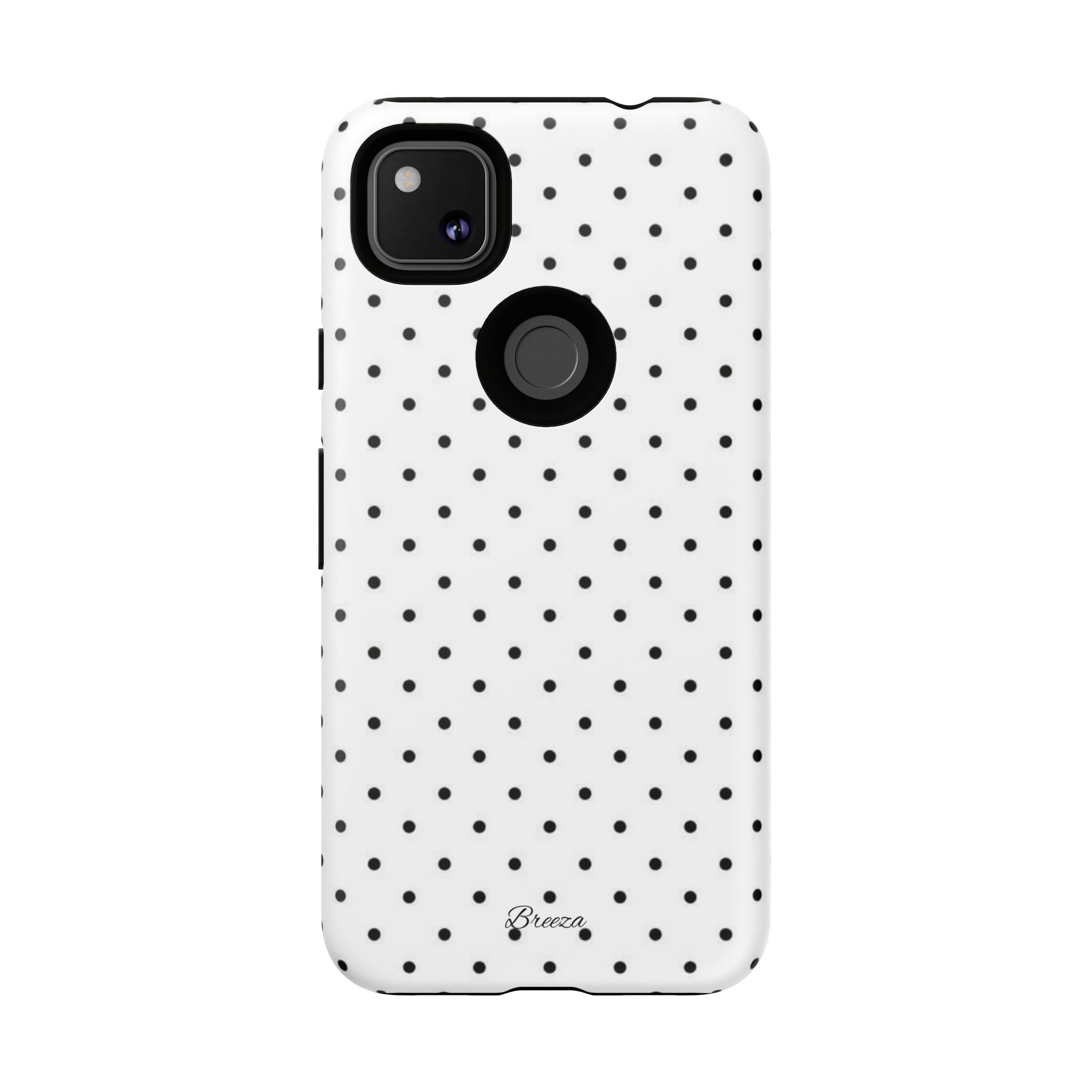 White & Black Polka Dot Phone Case