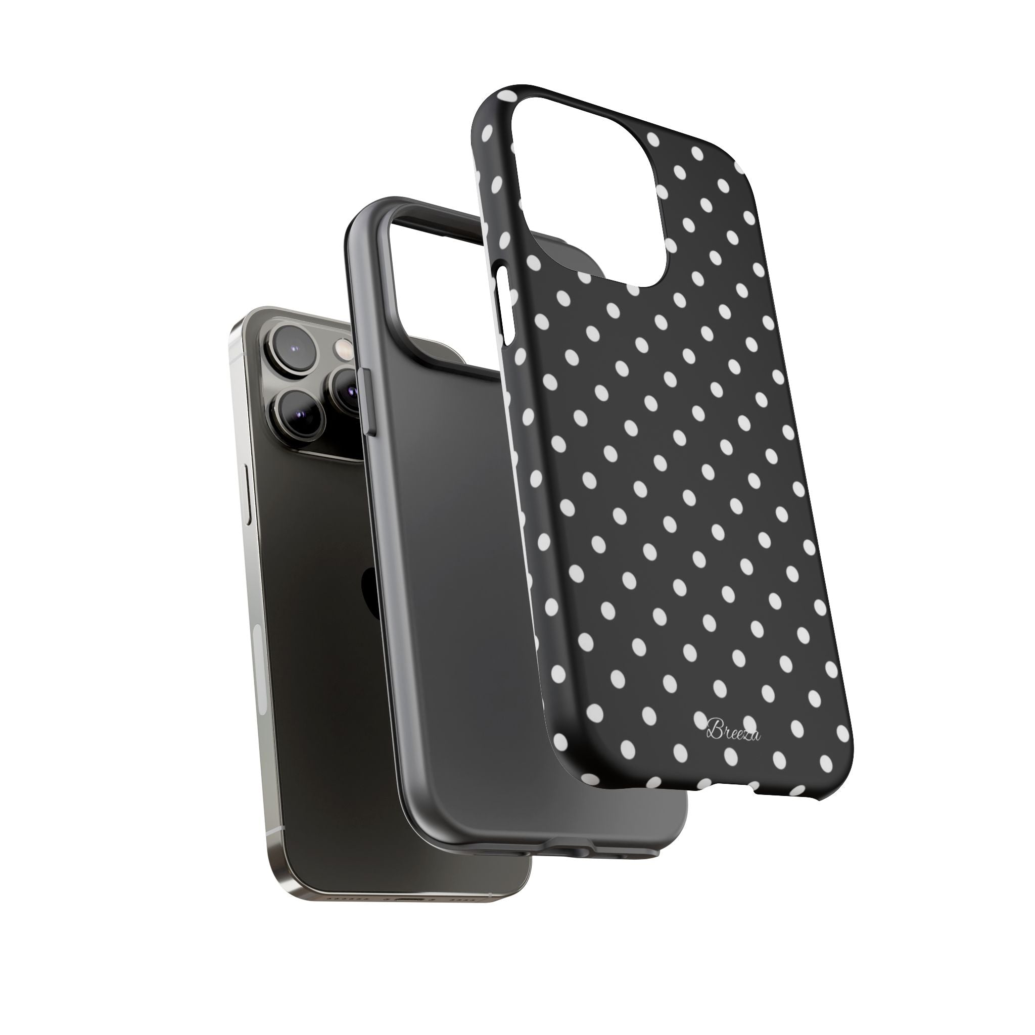 Black & White Polka Dot Phone Case