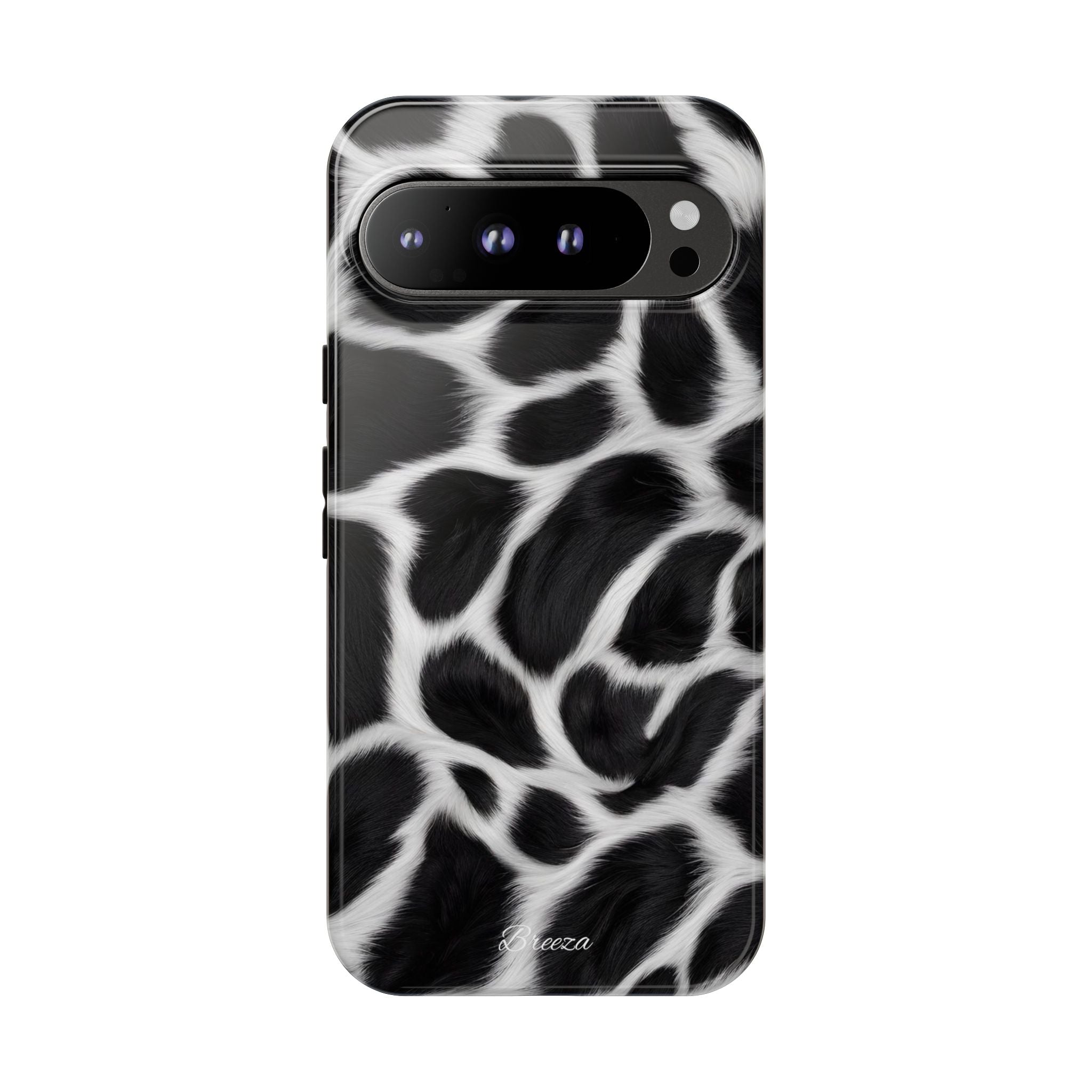 Furry Cow Print Phone Case