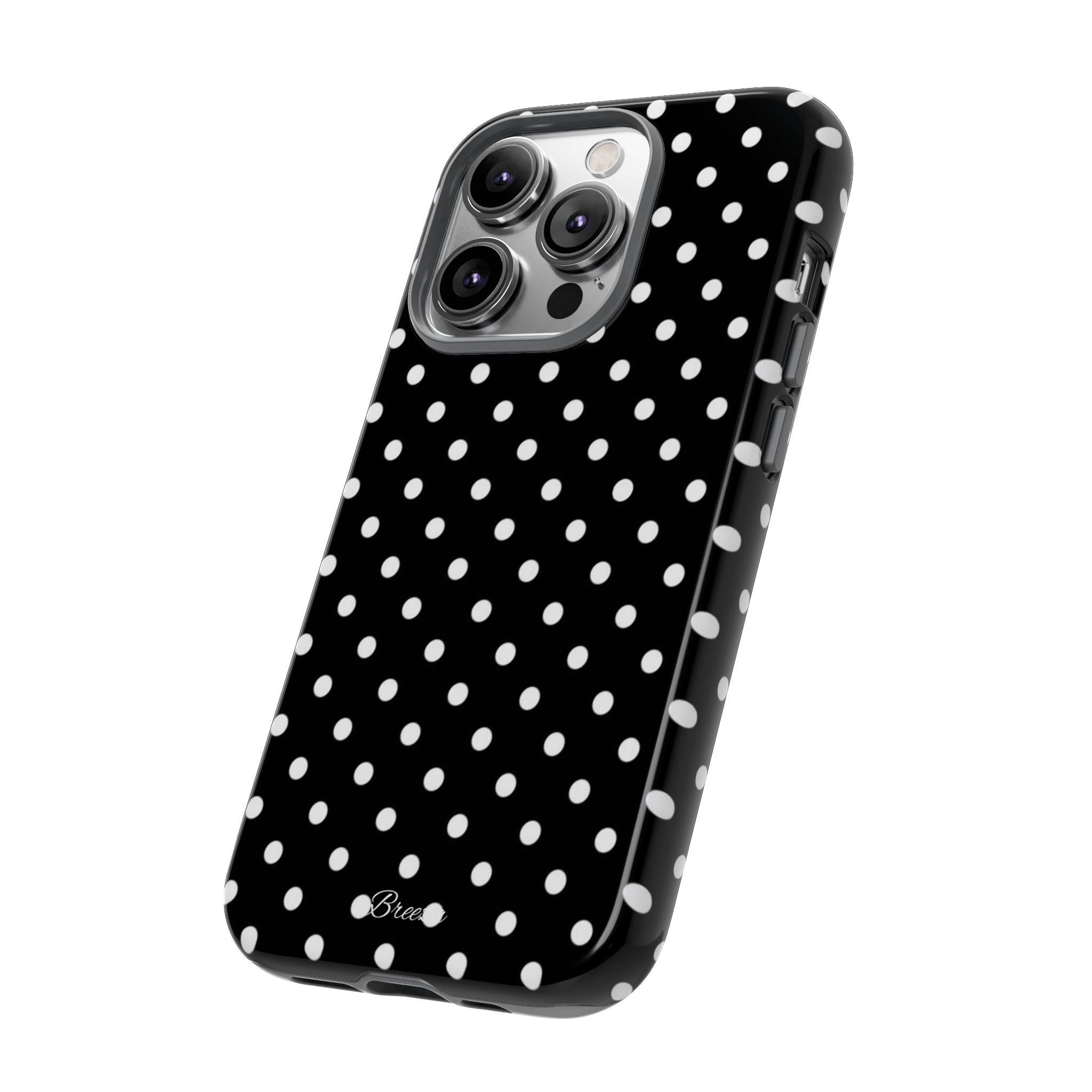 Black & White Polka Dot Phone Case
