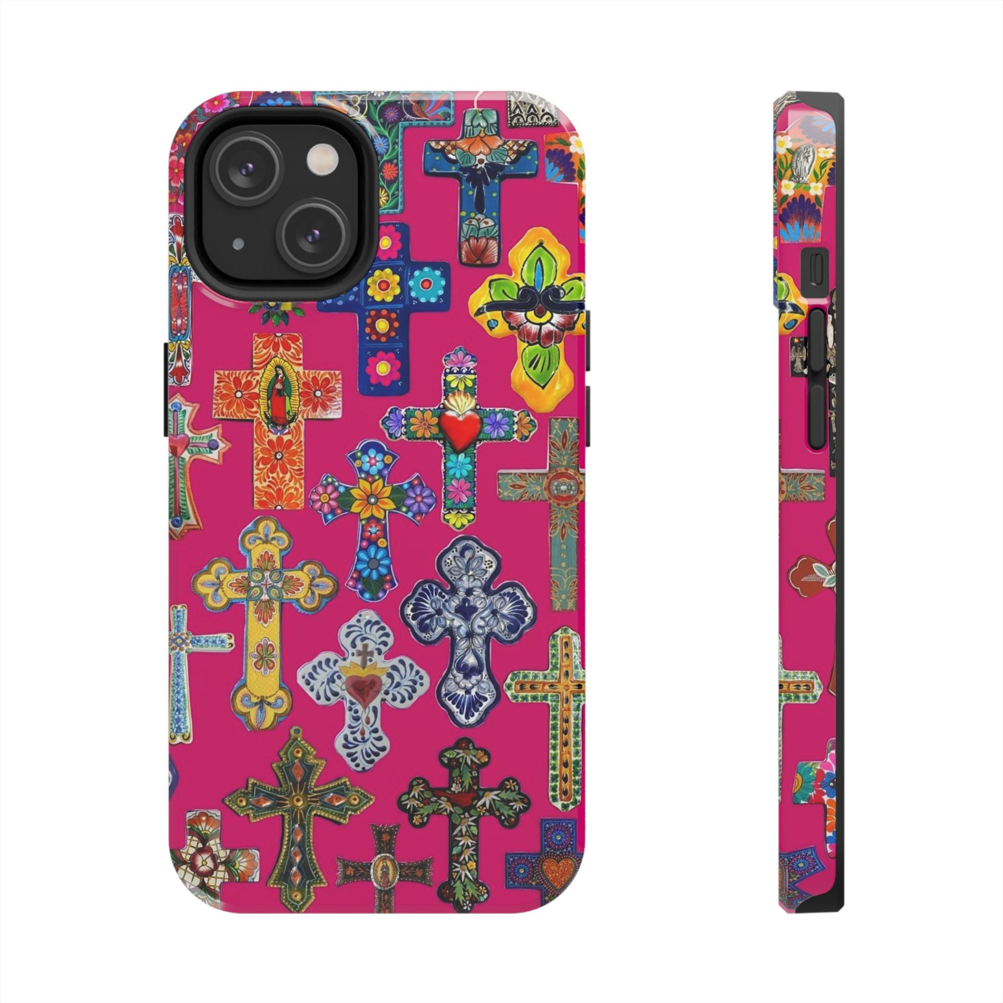 Pink Cross Phone Case