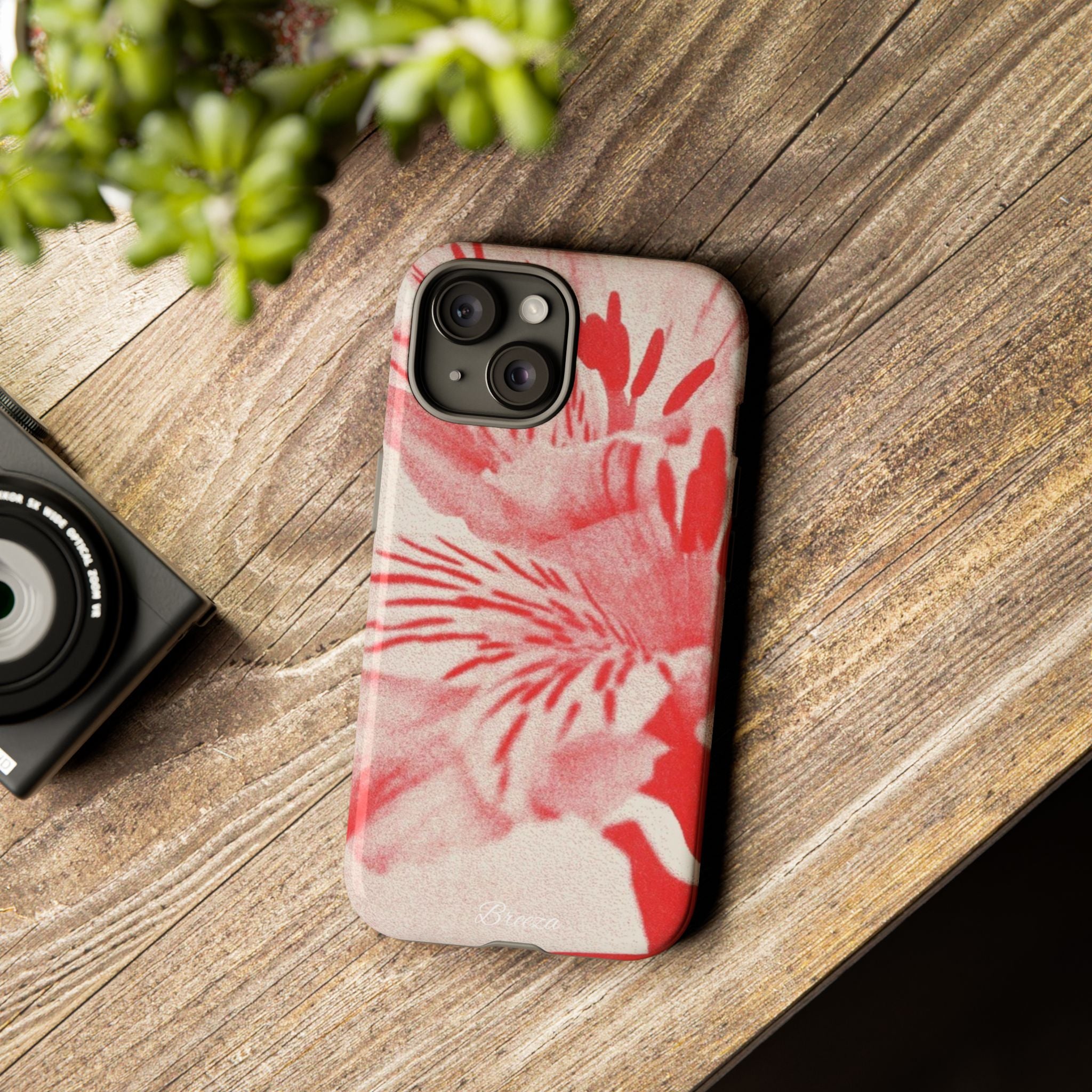 Red Floral Phone Case