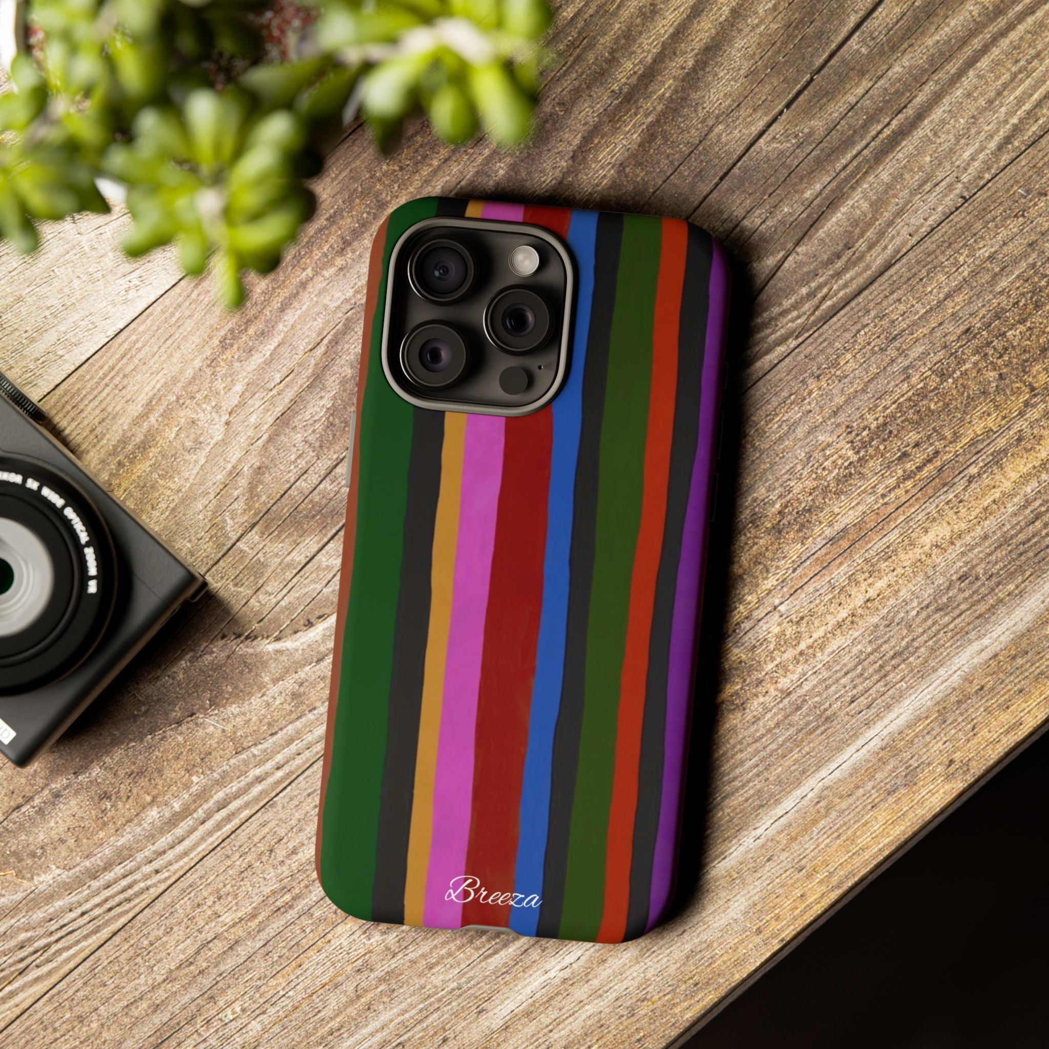 Colorful Striped Phone Case