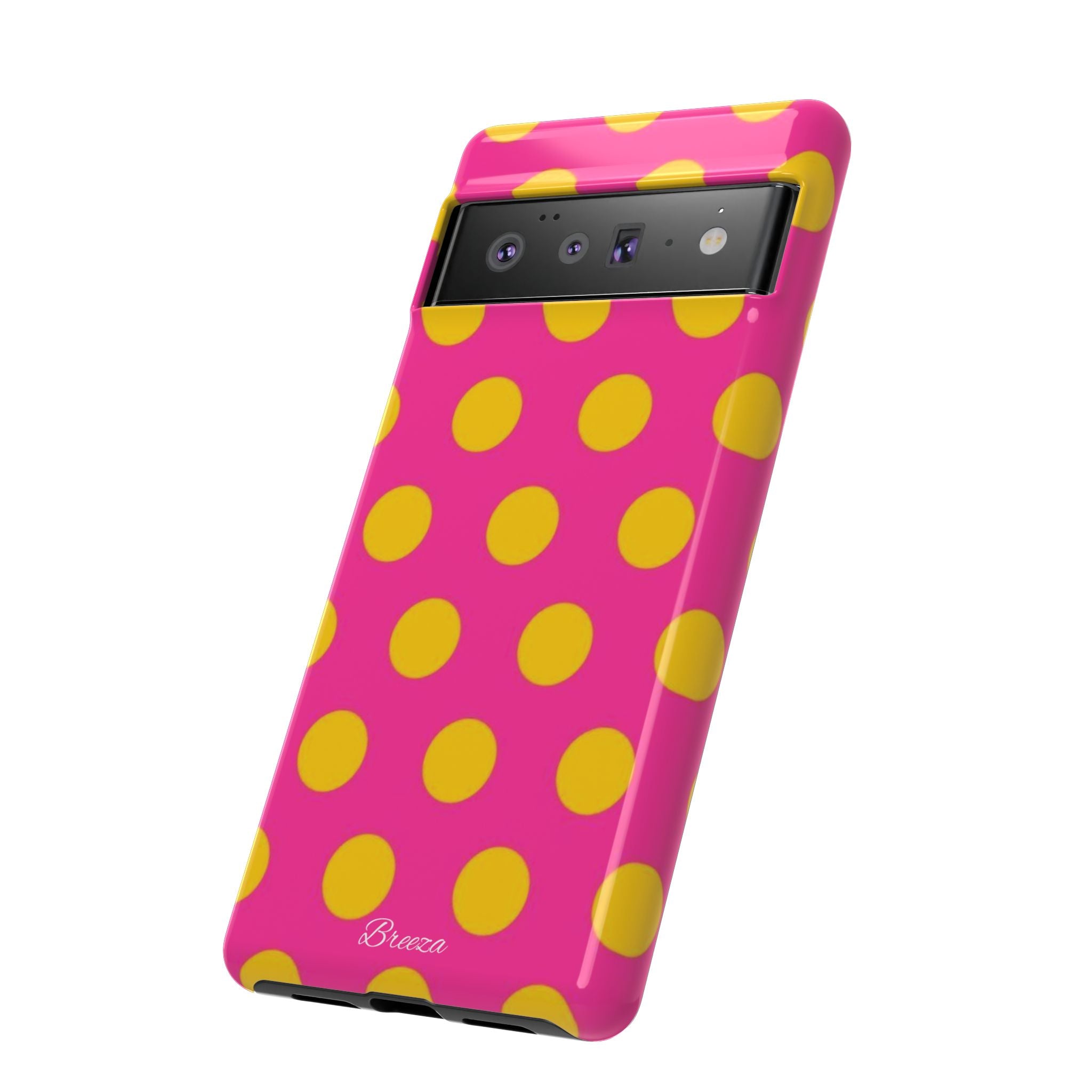 Pink & Yellow Dot Phone Case
