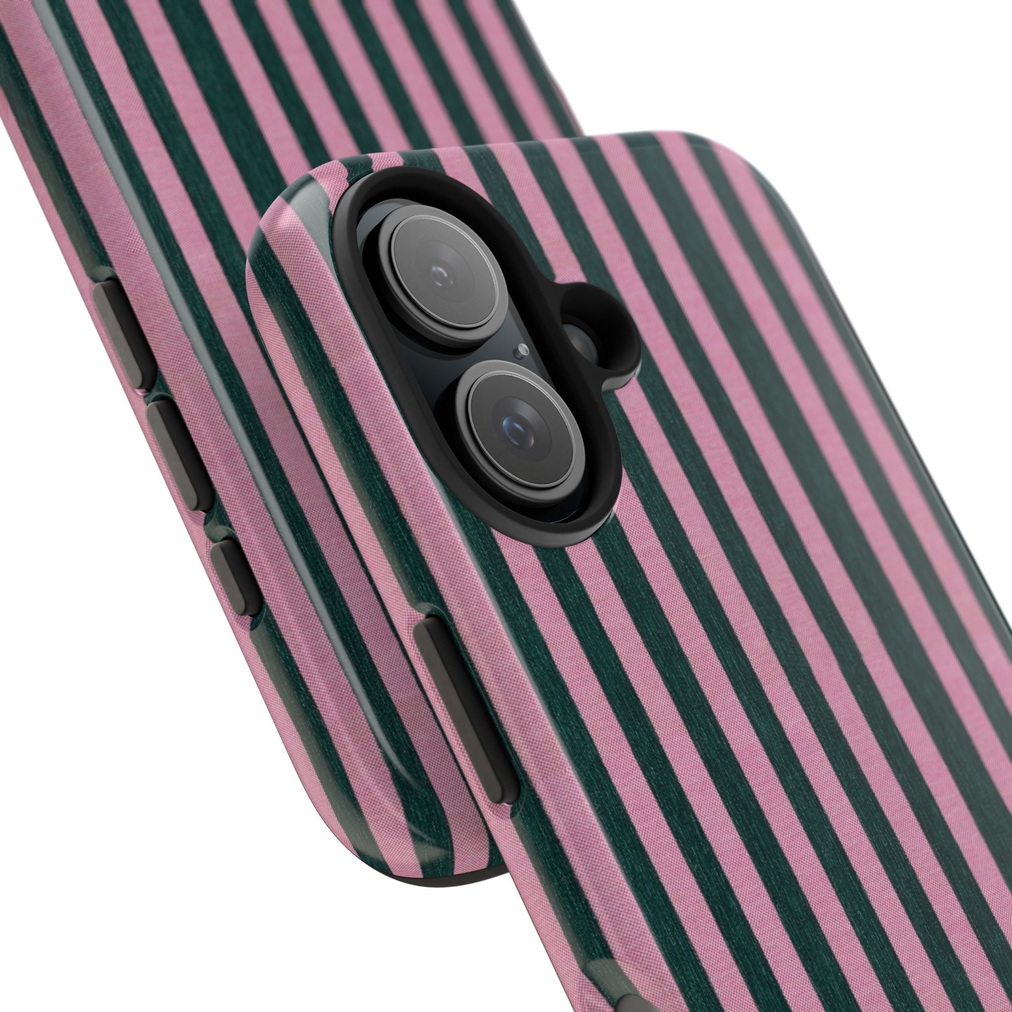 Pink & Green Striped Case