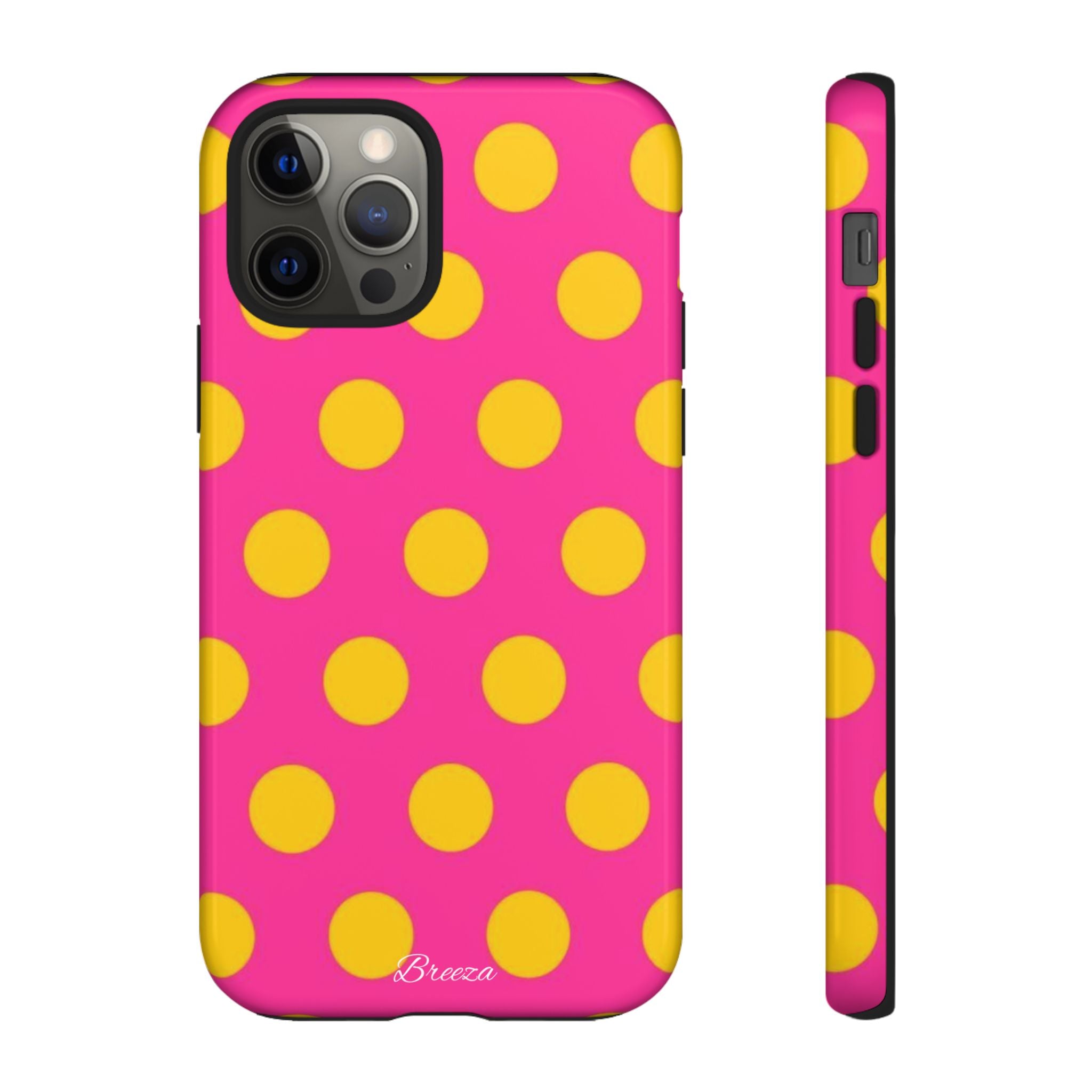 Pink & Yellow Dot Phone Case