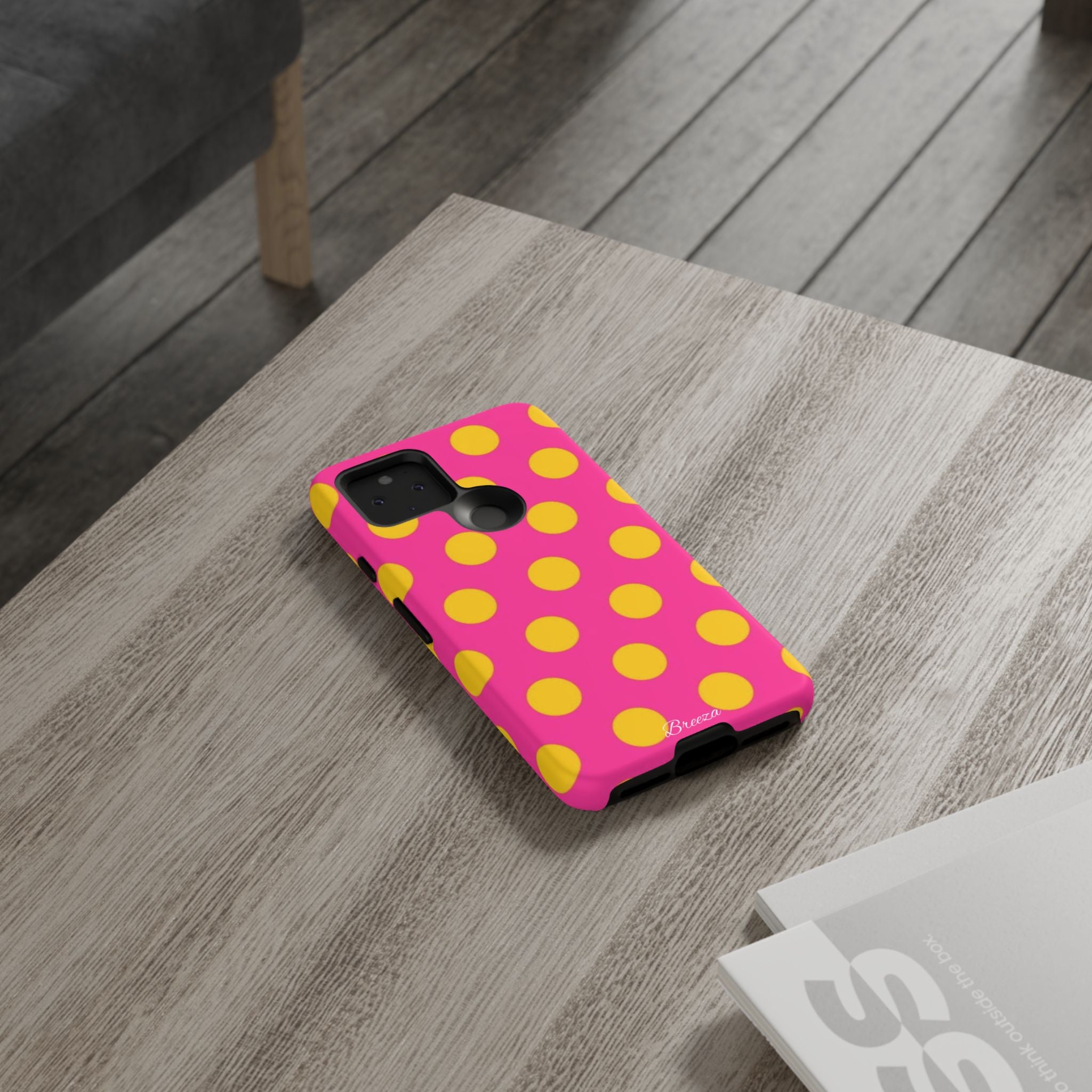 Pink & Yellow Dot Phone Case