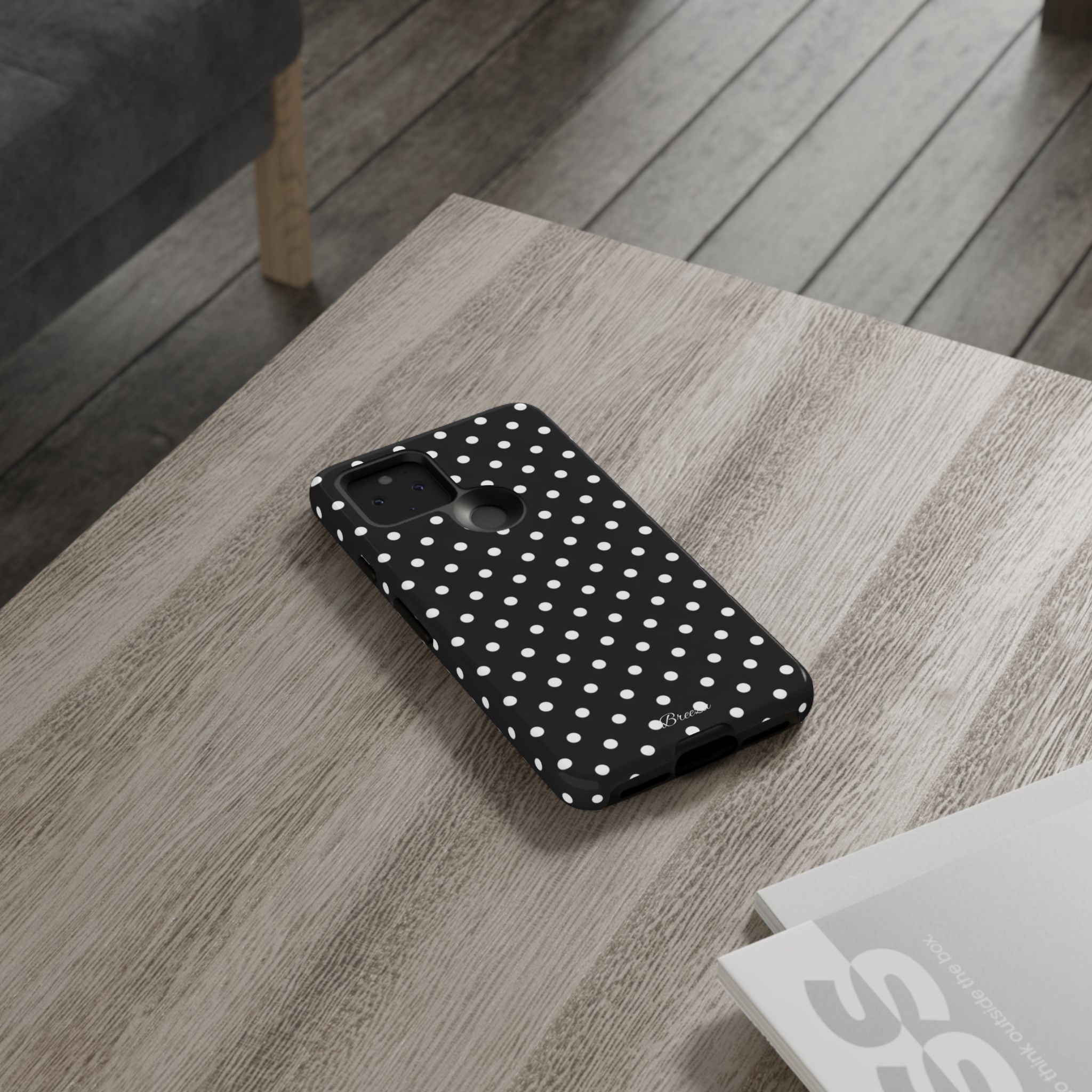 Black & White Polka Dot Phone Case