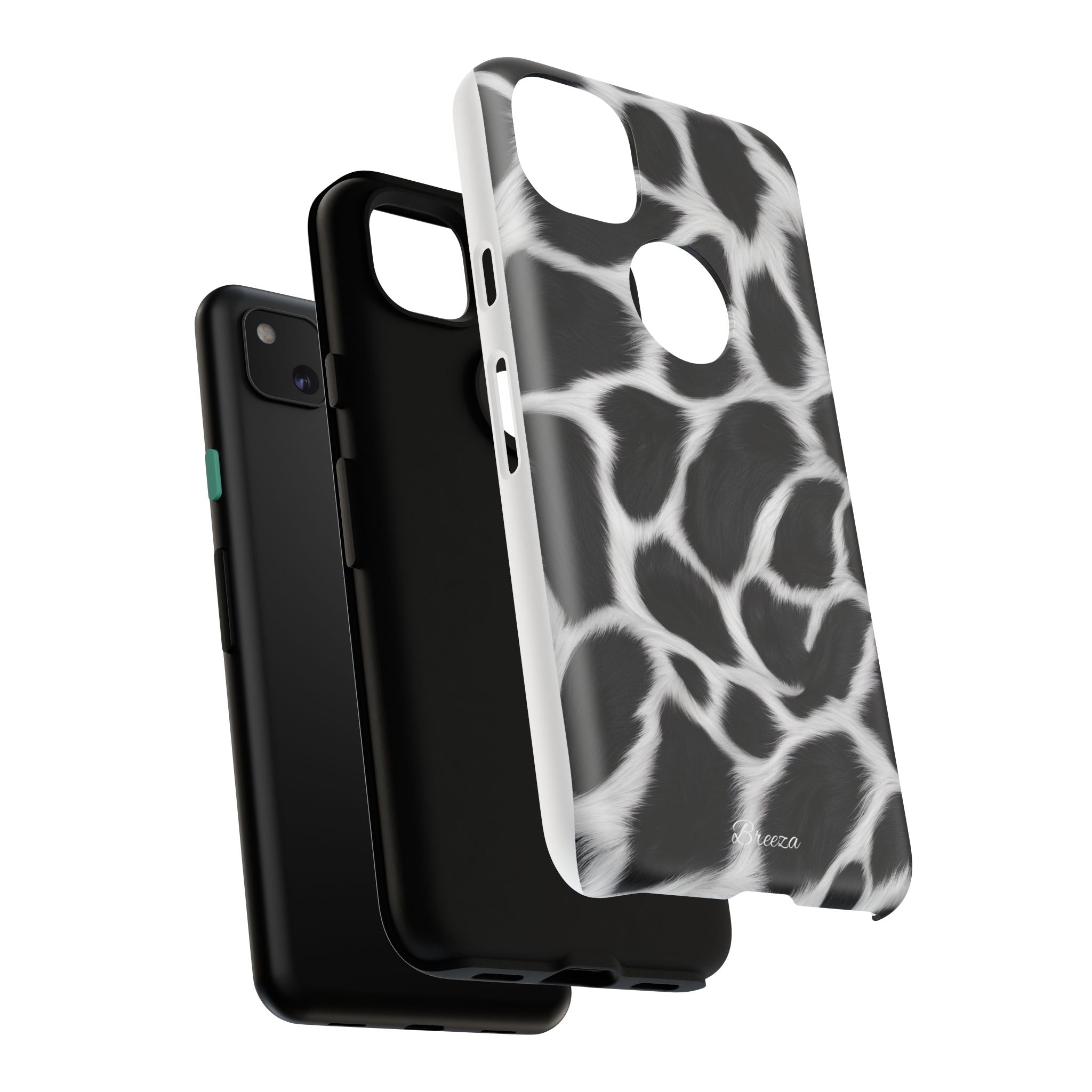 Furry Cow Print Phone Case