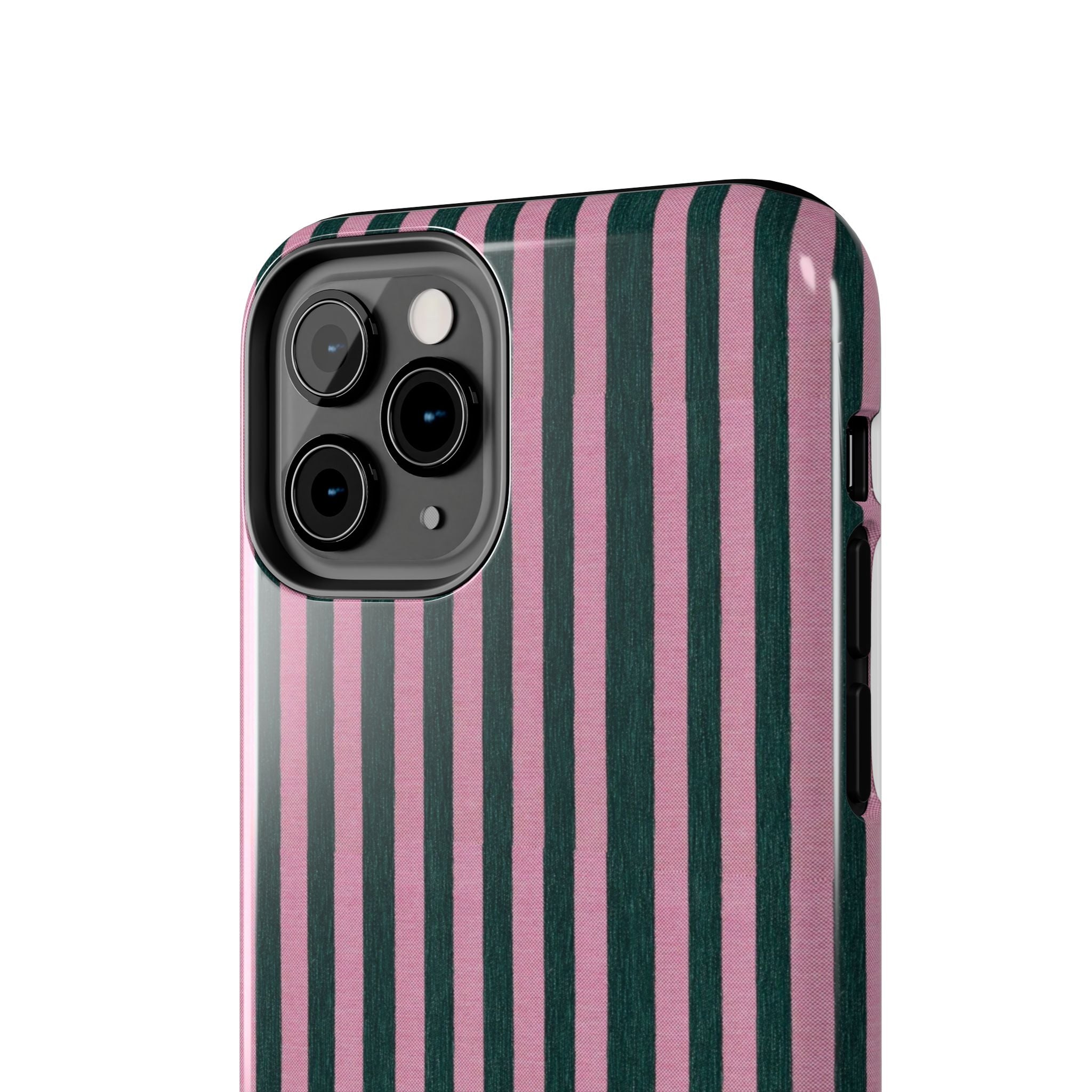 Pink & Green Striped Case