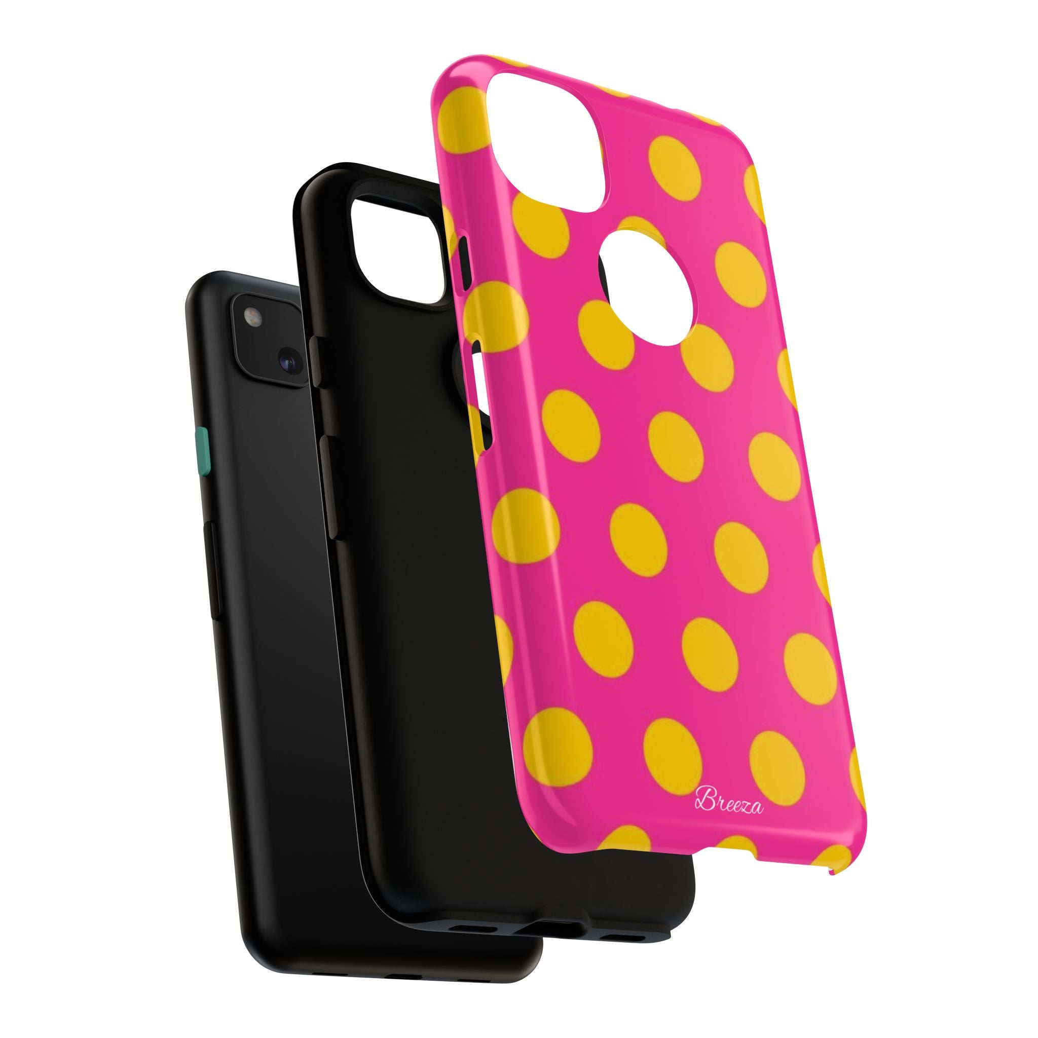 Pink & Yellow Dot Phone Case