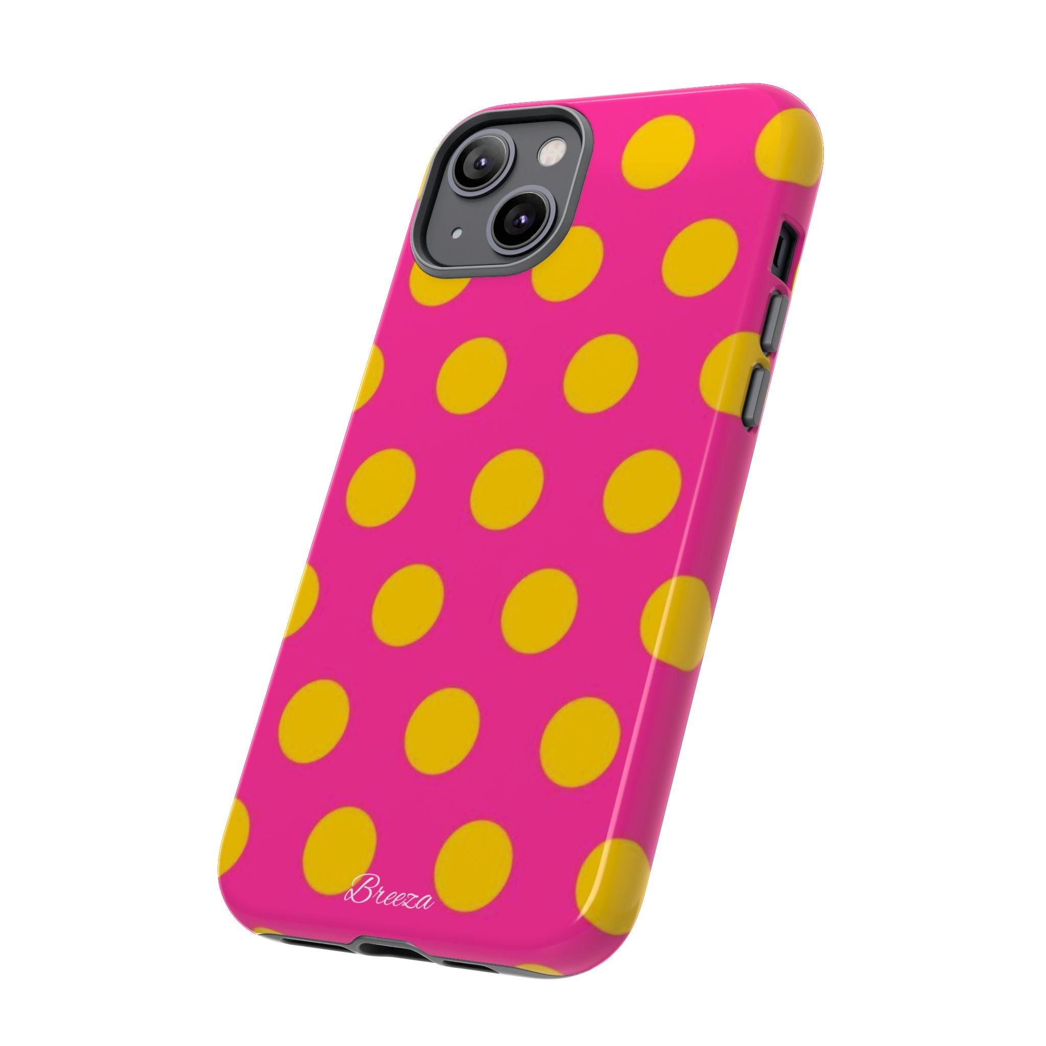 Pink & Yellow Dot Phone Case