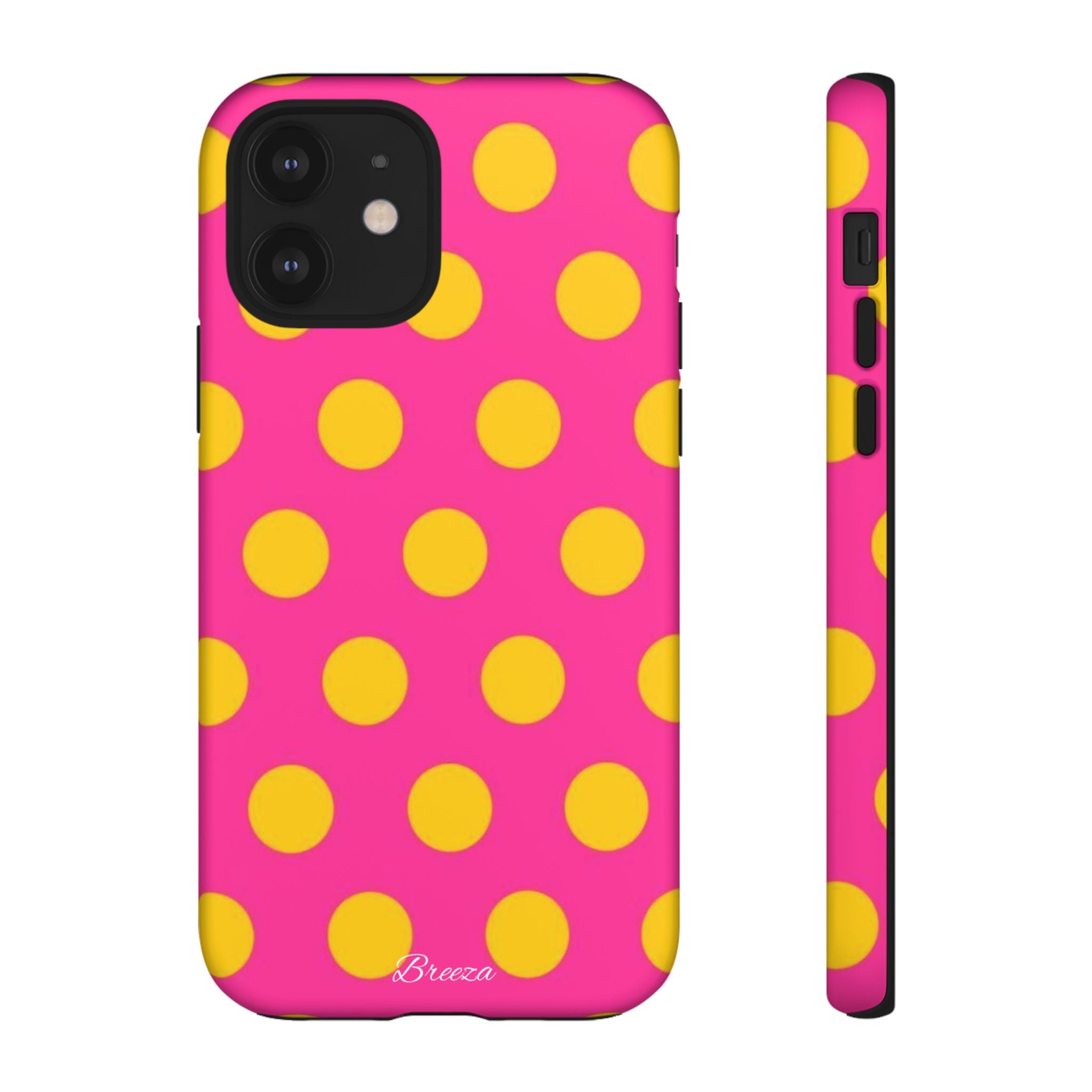 Pink & Yellow Dot Phone Case