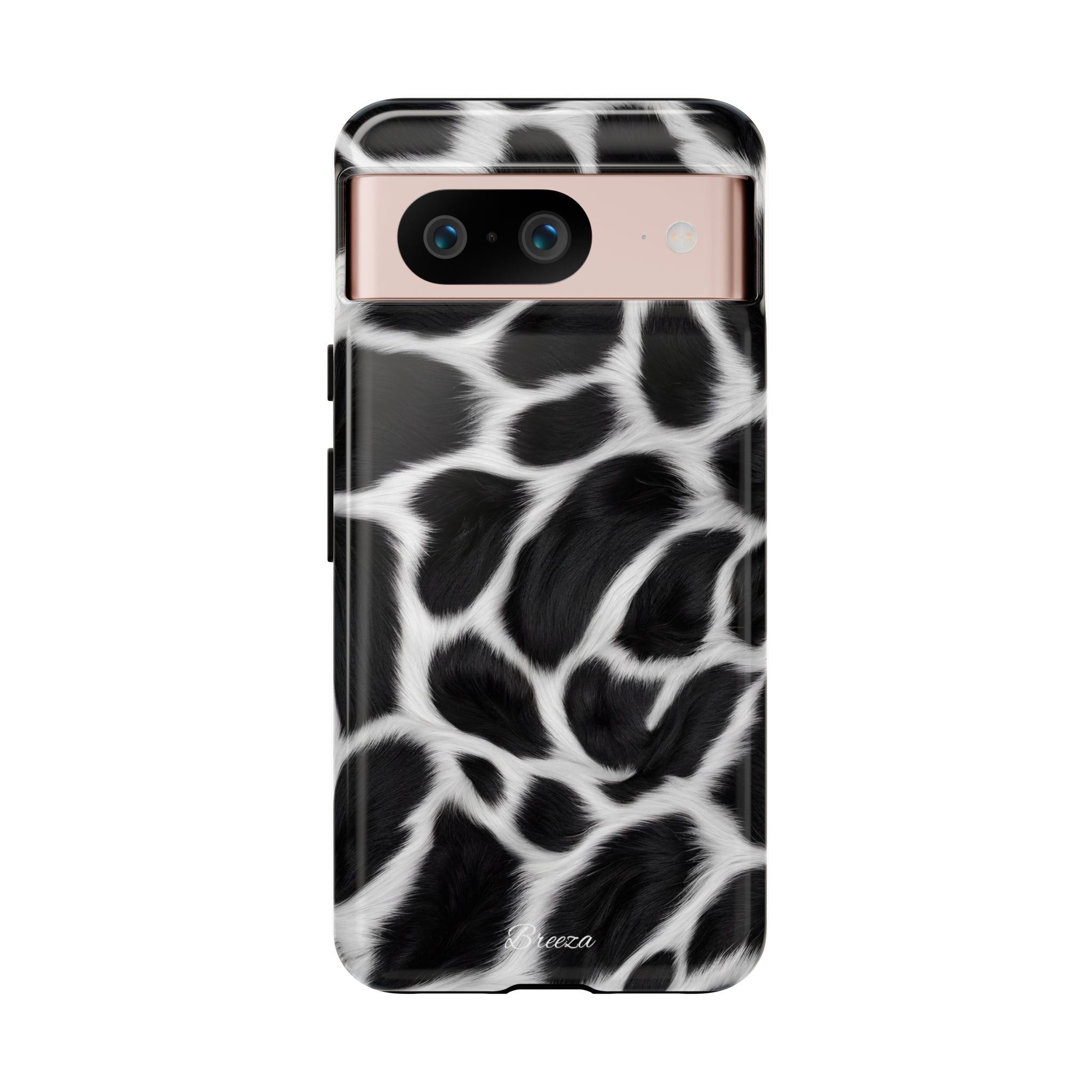 Furry Cow Print Phone Case