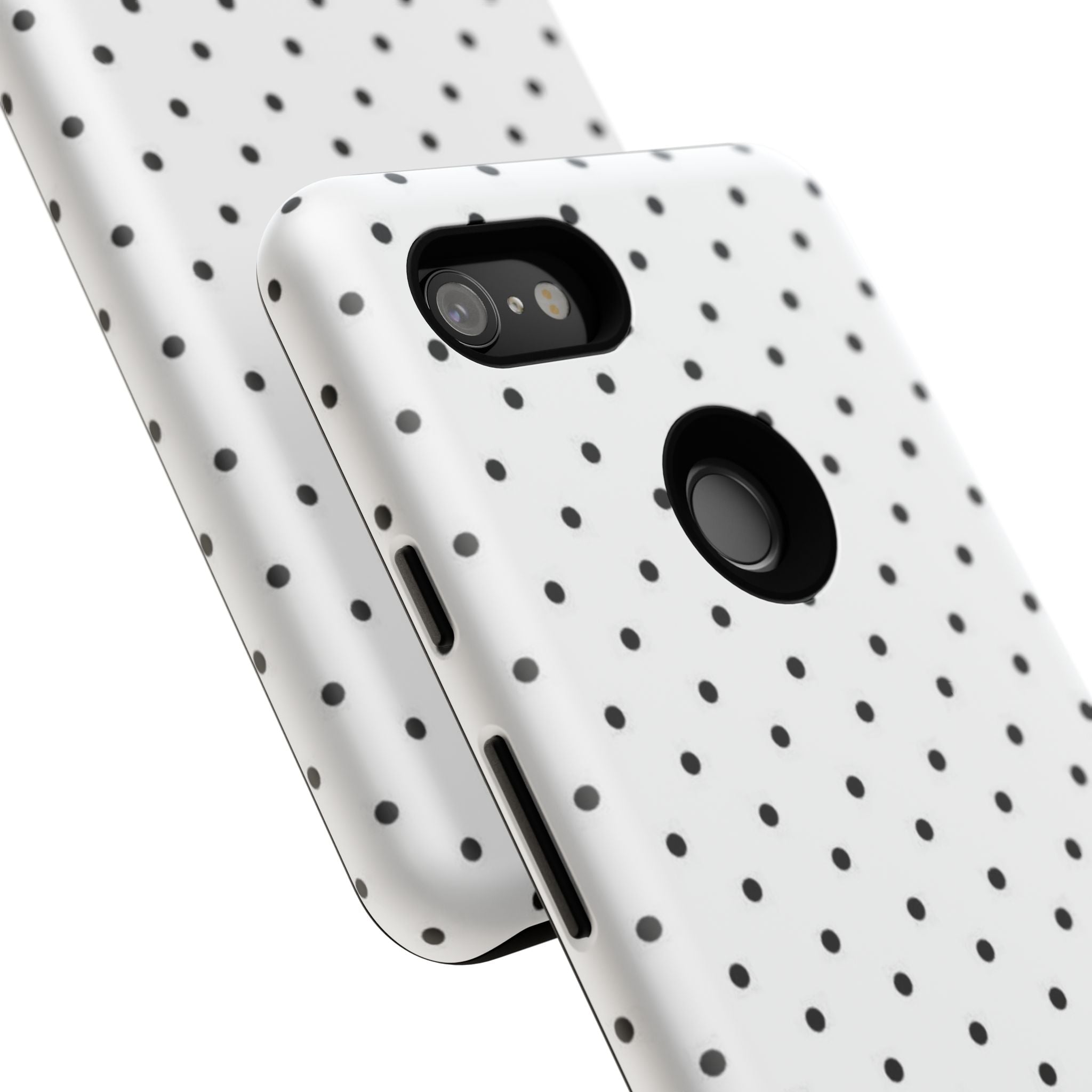 White & Black Polka Dot Phone Case