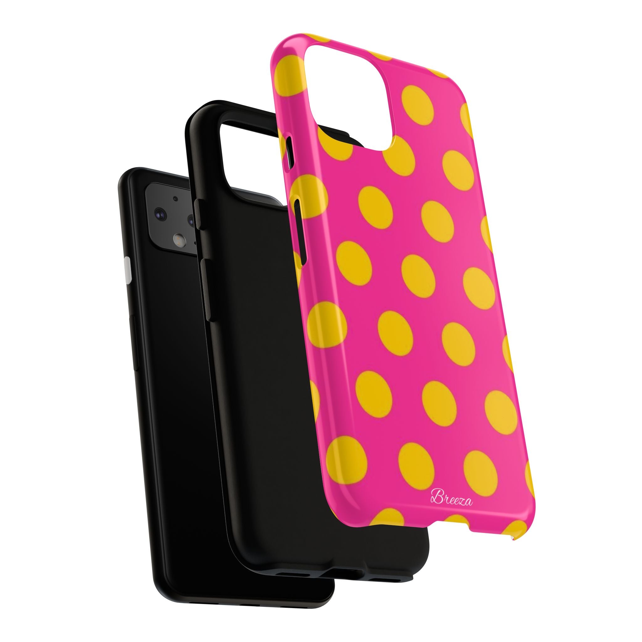 Pink & Yellow Dot Phone Case