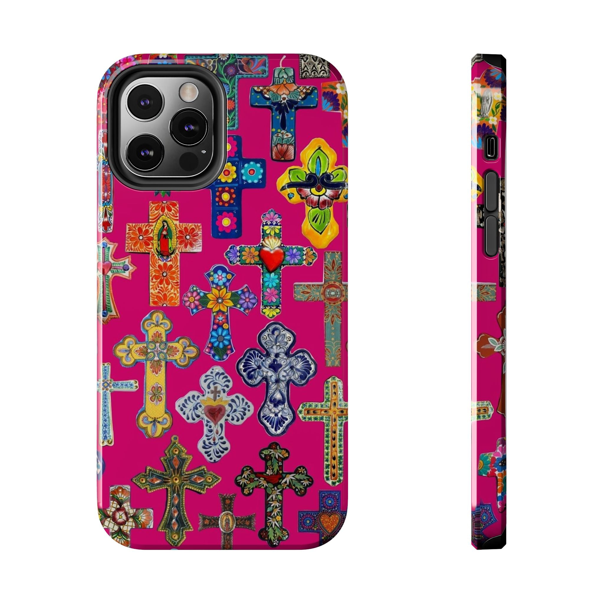 Pink Cross Phone Case