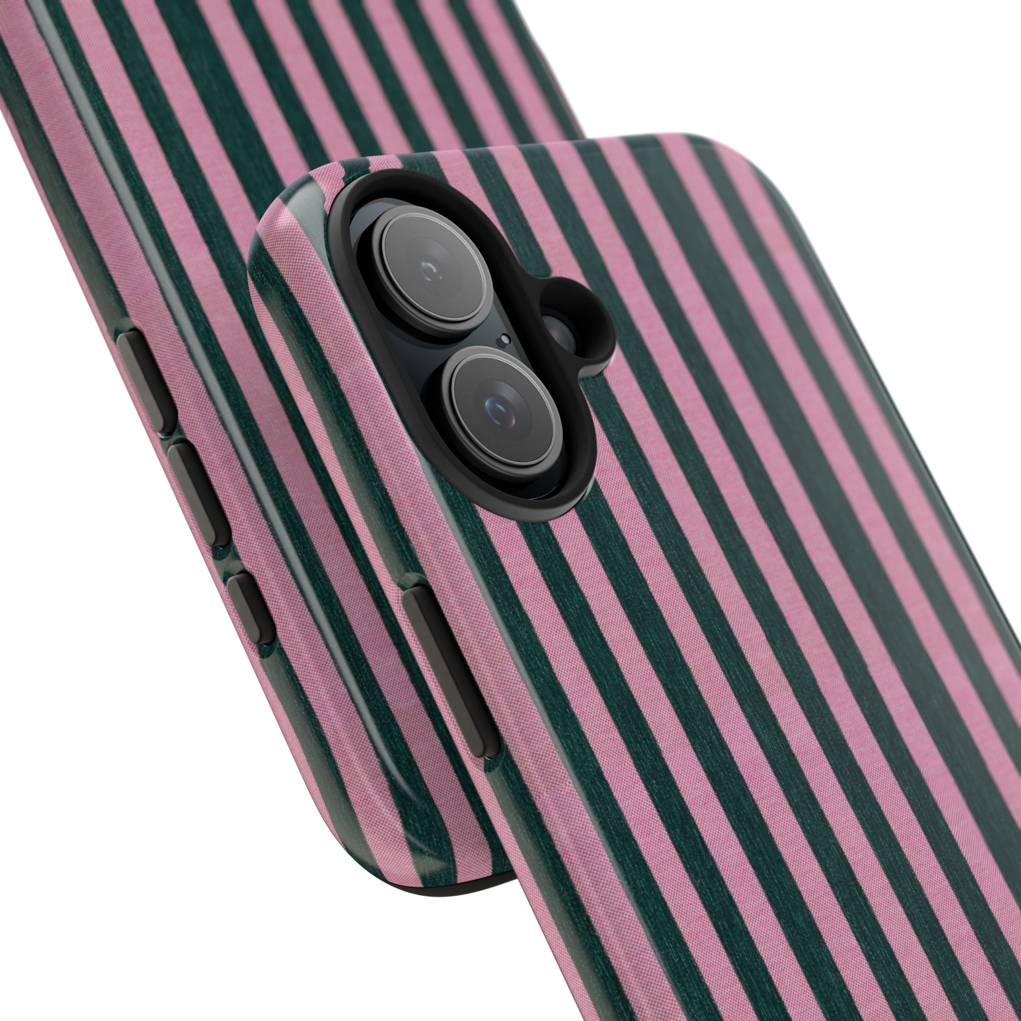 Pink & Green Striped Case