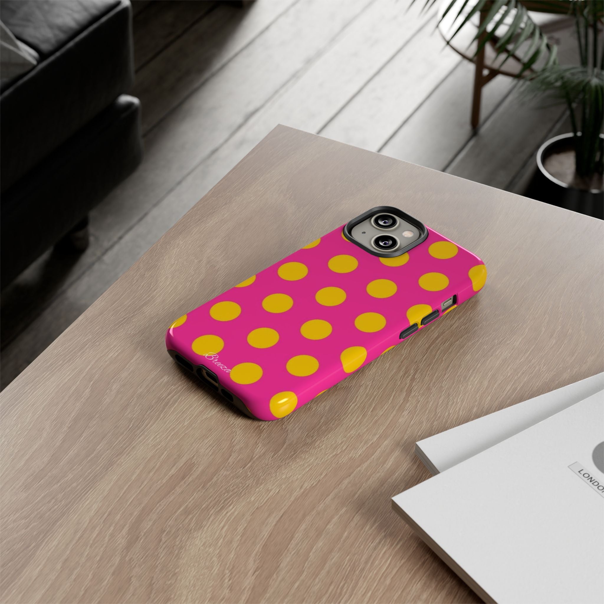 Pink & Yellow Dot Phone Case