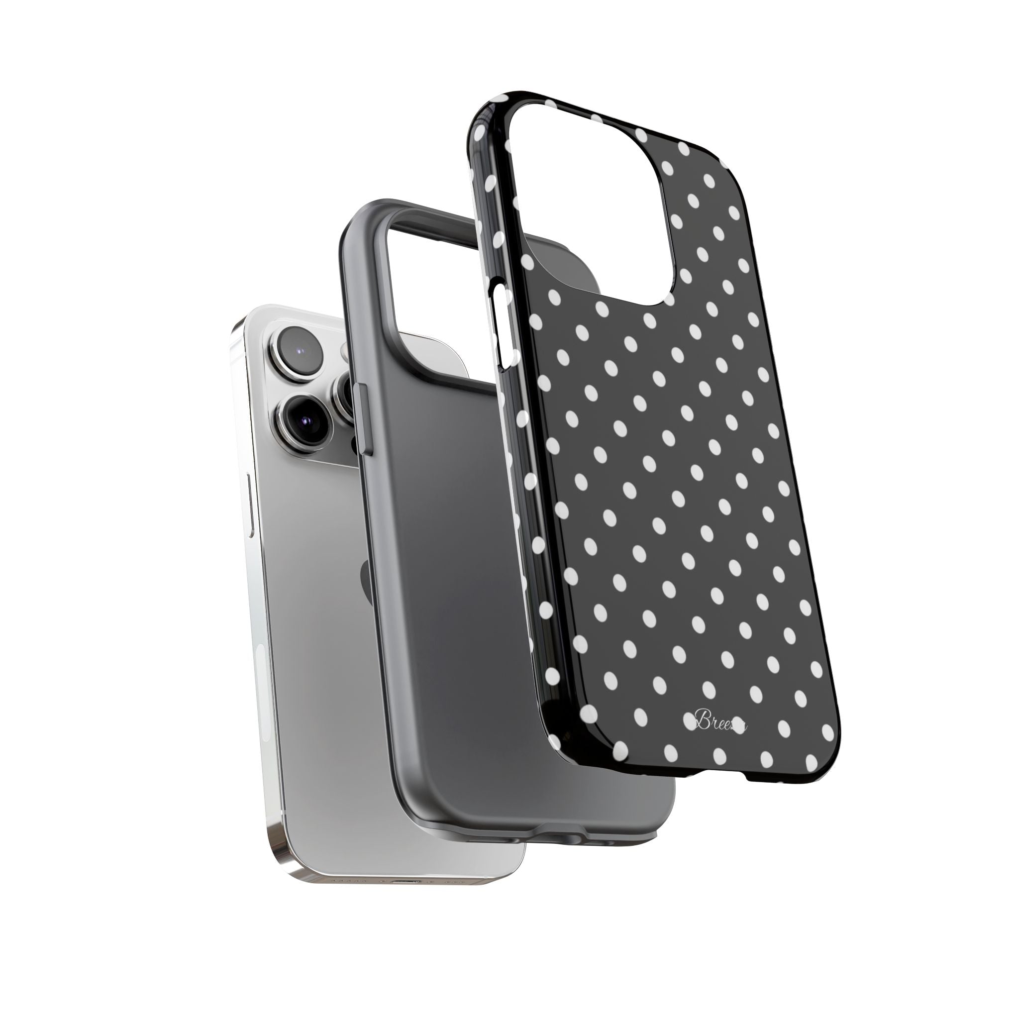 Black & White Polka Dot Phone Case