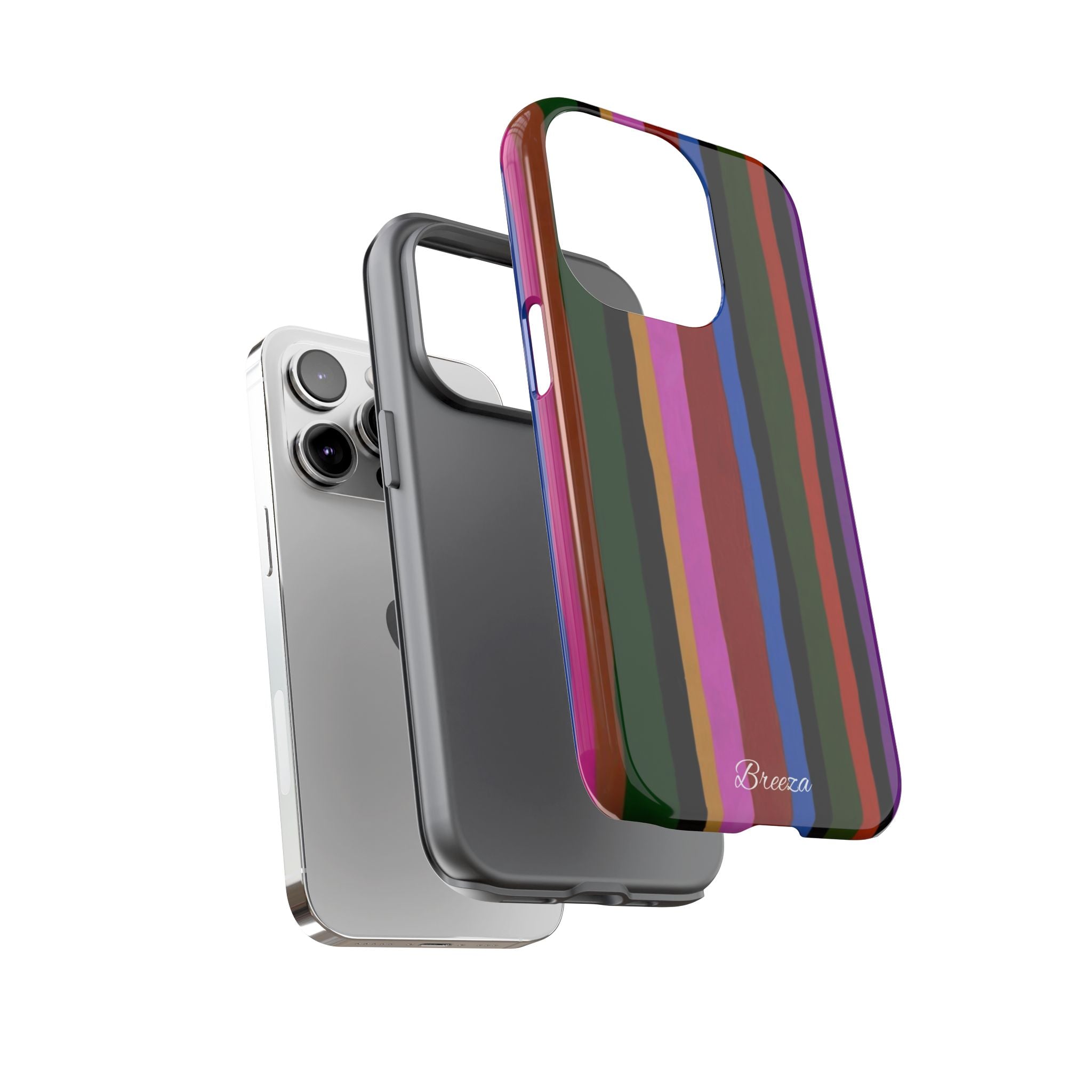 Colorful Striped Phone Case