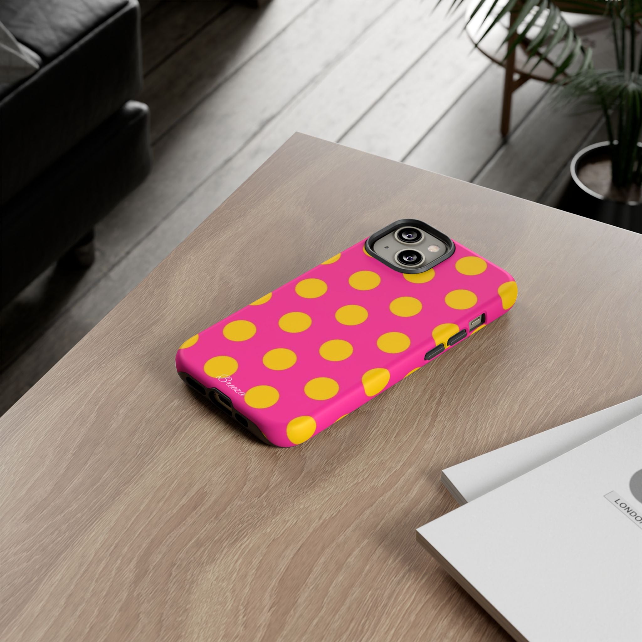 Pink & Yellow Dot Phone Case