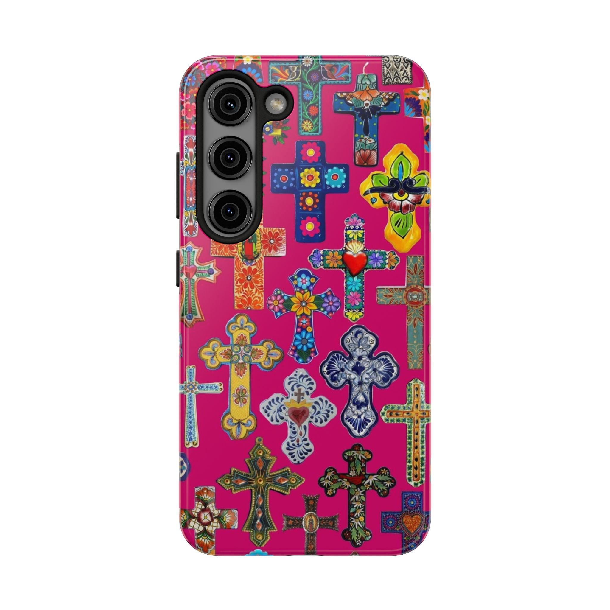 Pink Cross Phone Case