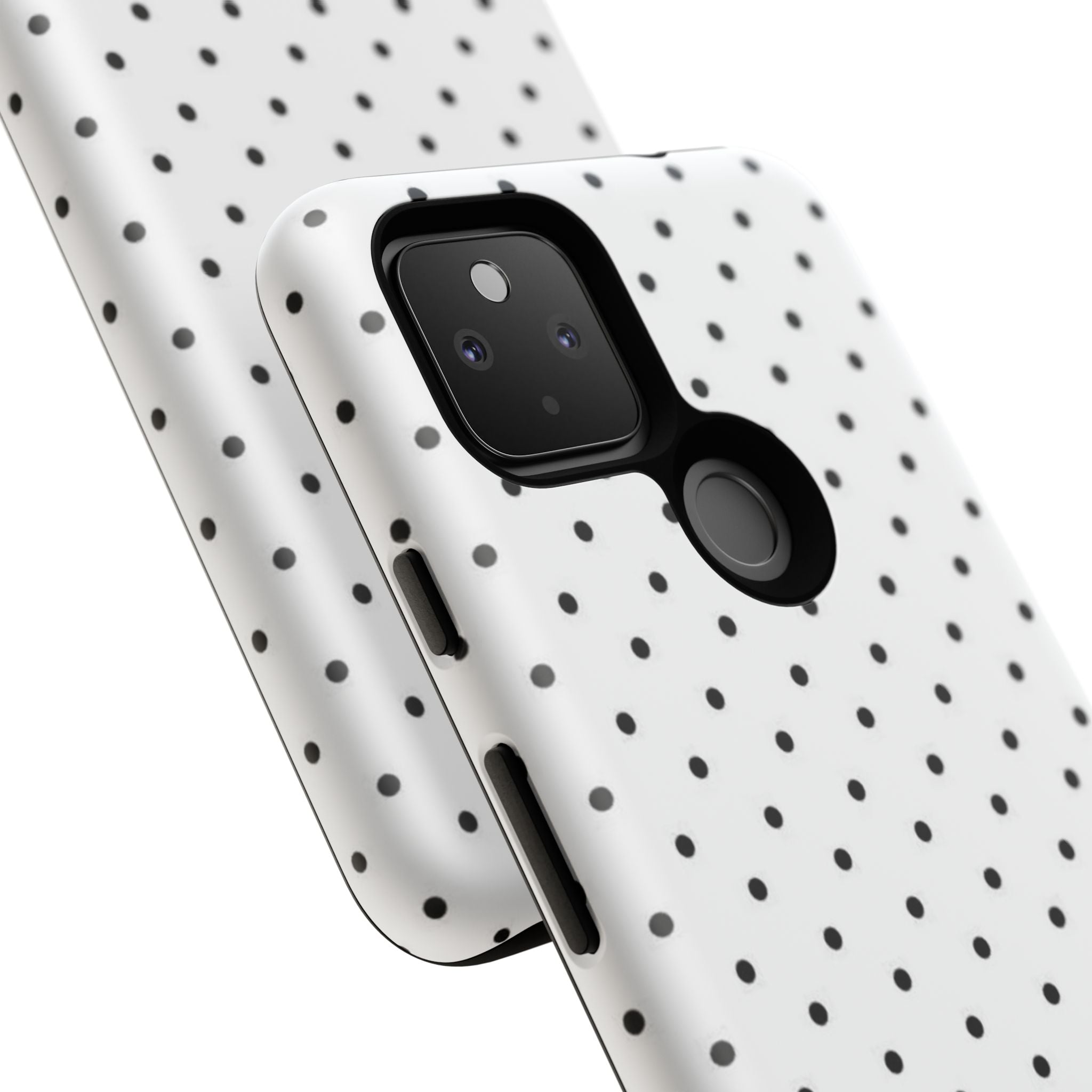 White & Black Polka Dot Phone Case