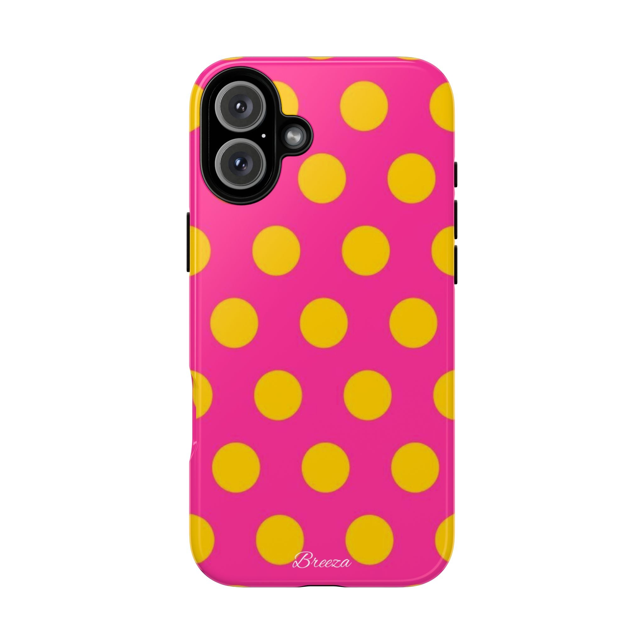 Pink & Yellow Dot Phone Case