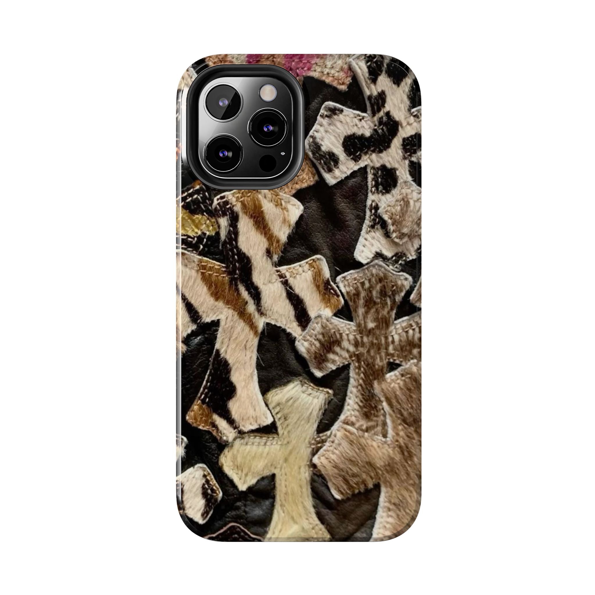 Chrome Heart Inspired Print Phone Case