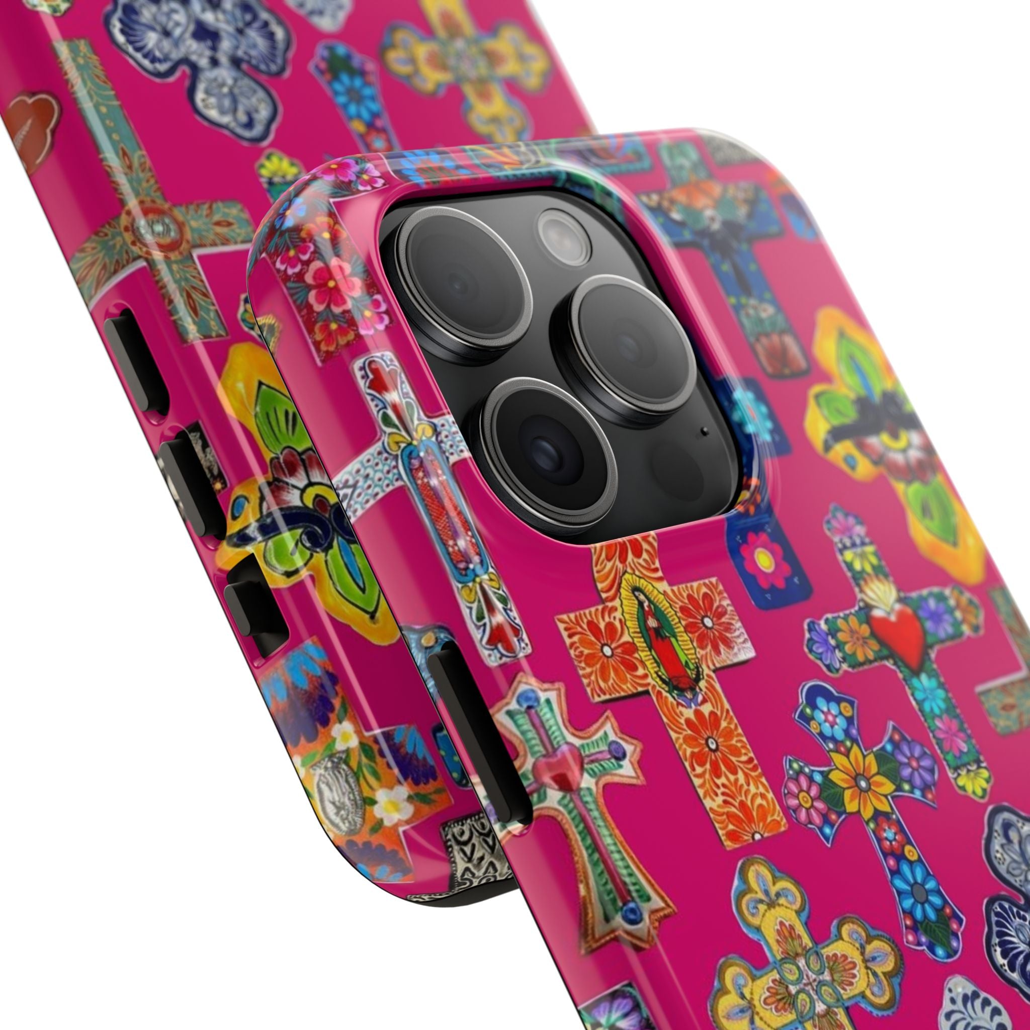 Pink Cross Phone Case