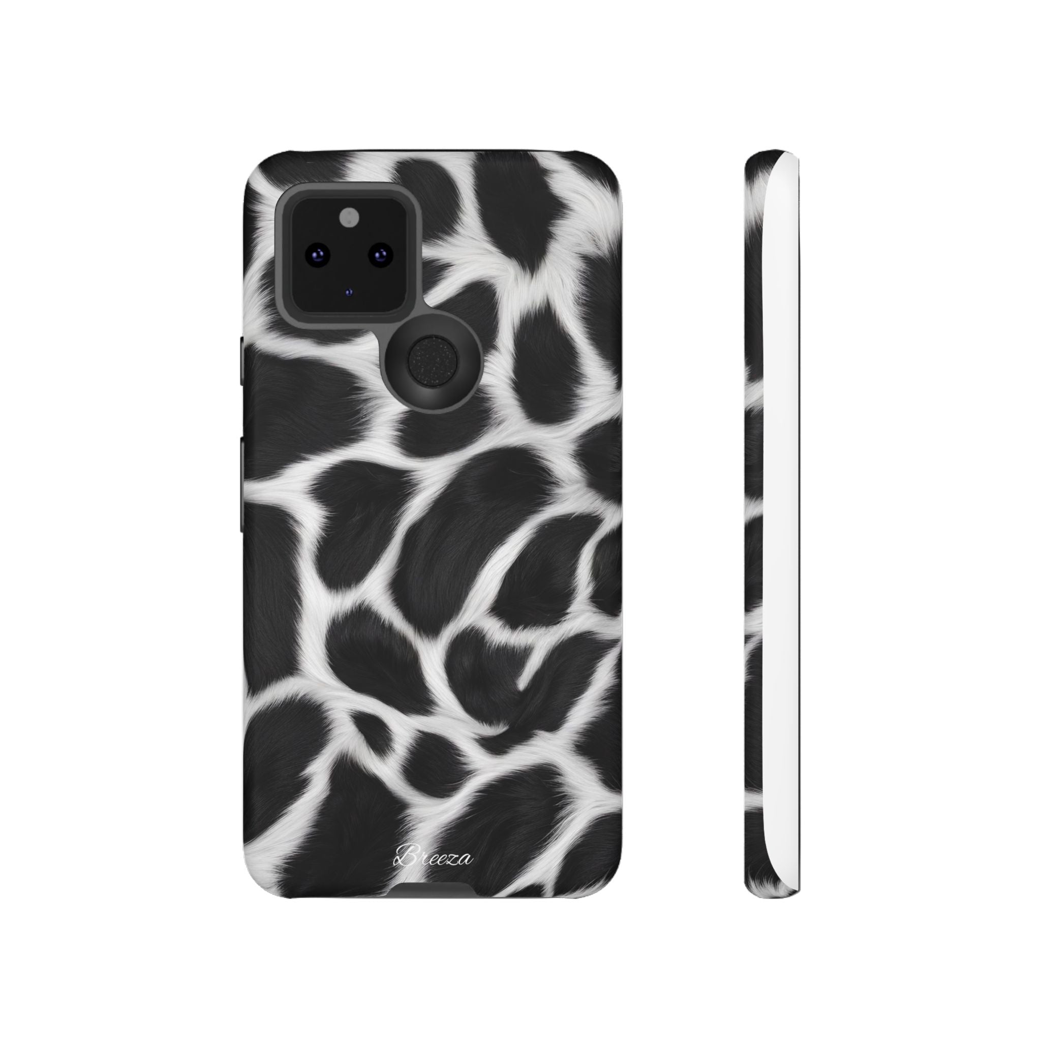 Furry Cow Print Phone Case