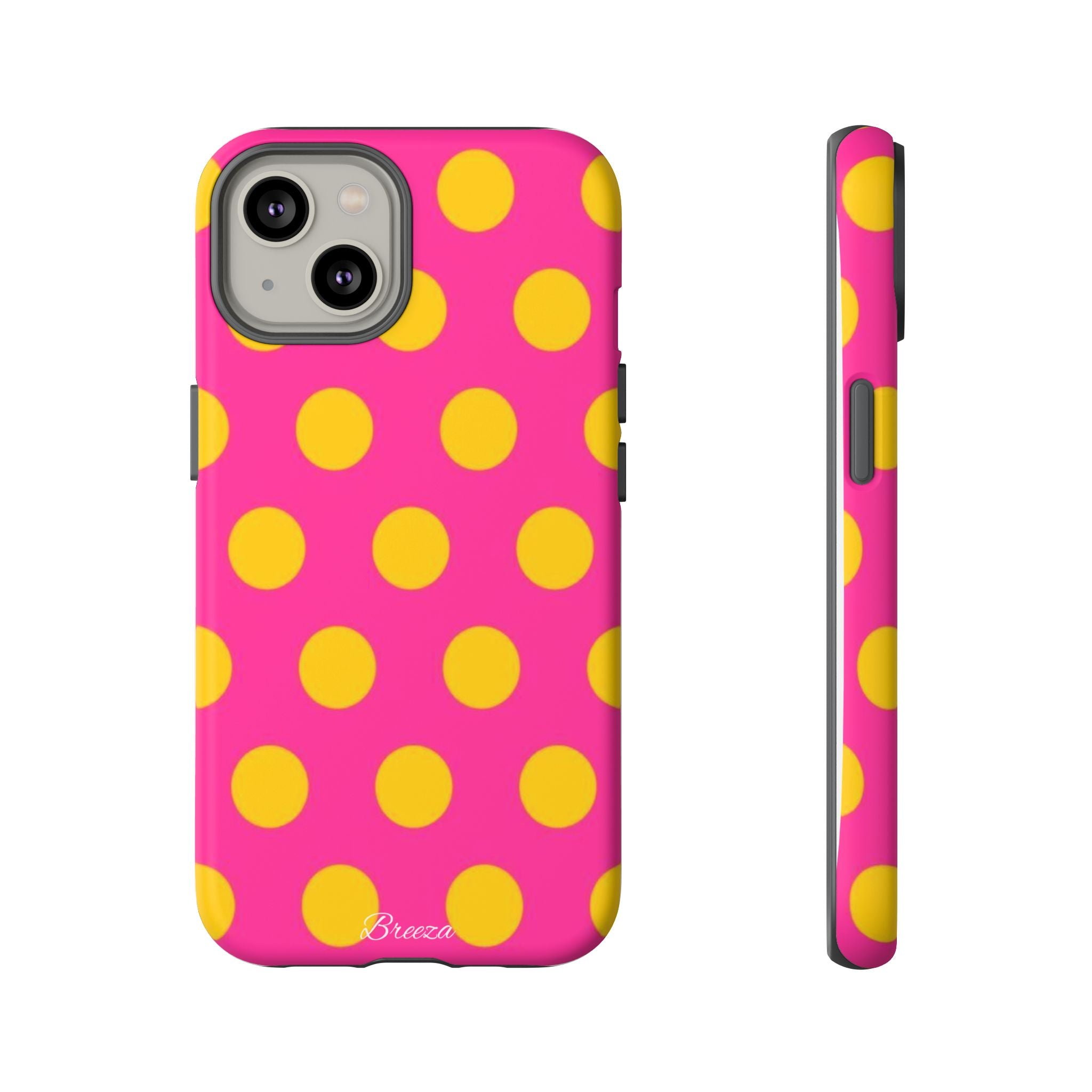 Pink & Yellow Dot Phone Case