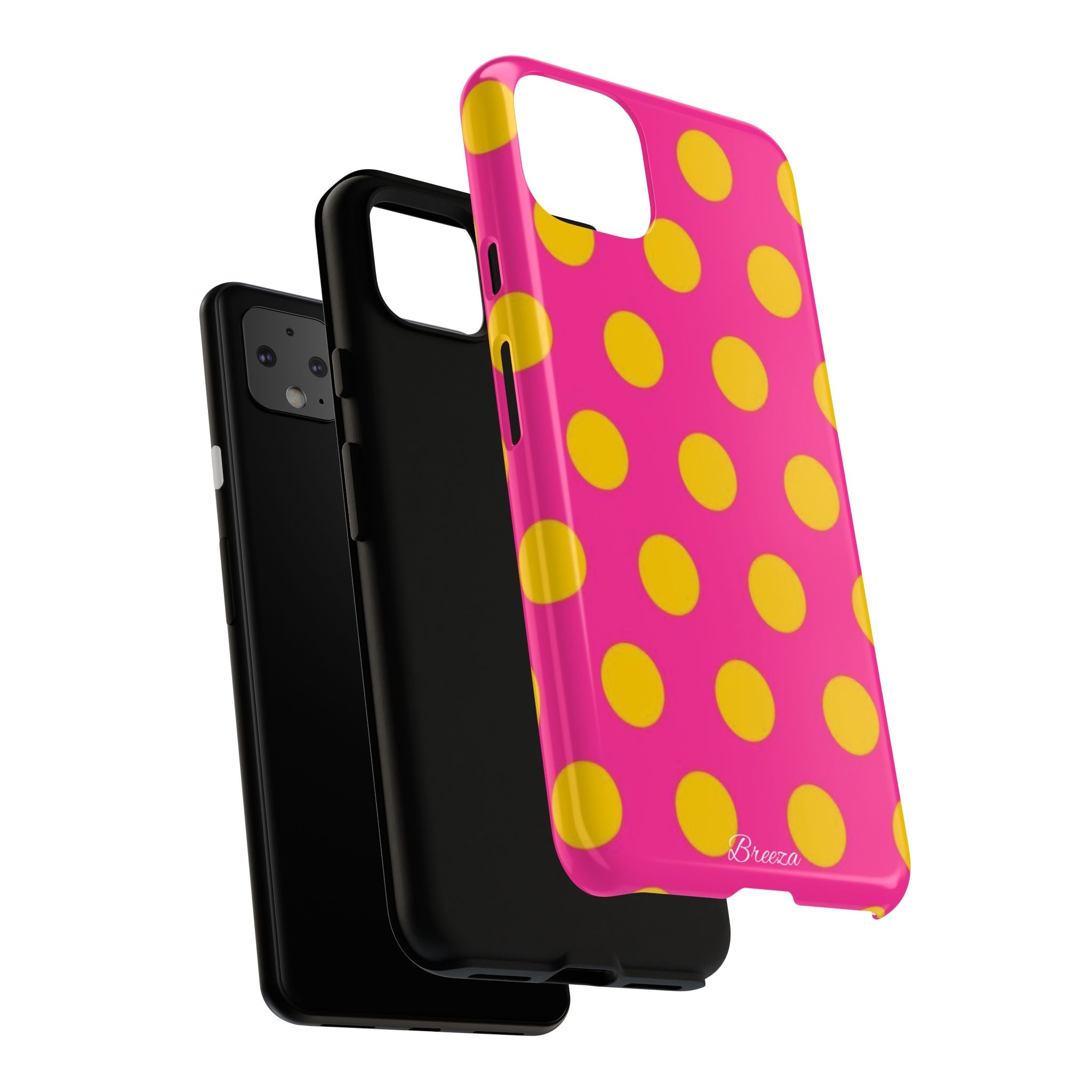 Pink & Yellow Dot Phone Case