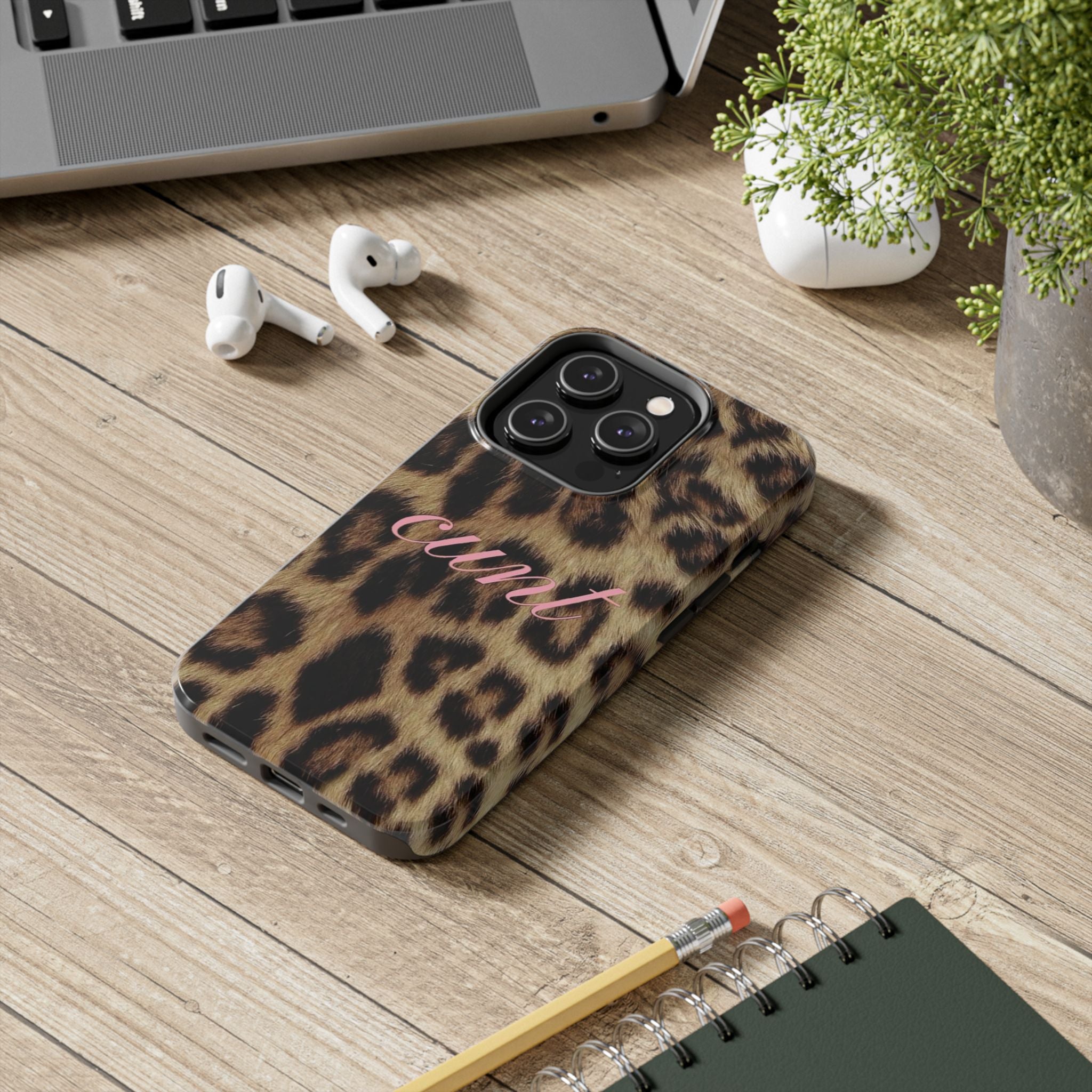 Cunt Leopard Print Phone Case