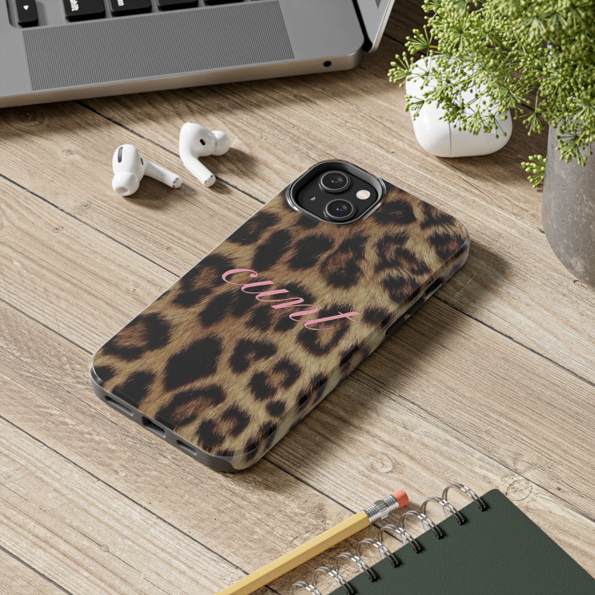 Cunt Leopard Print Phone Case