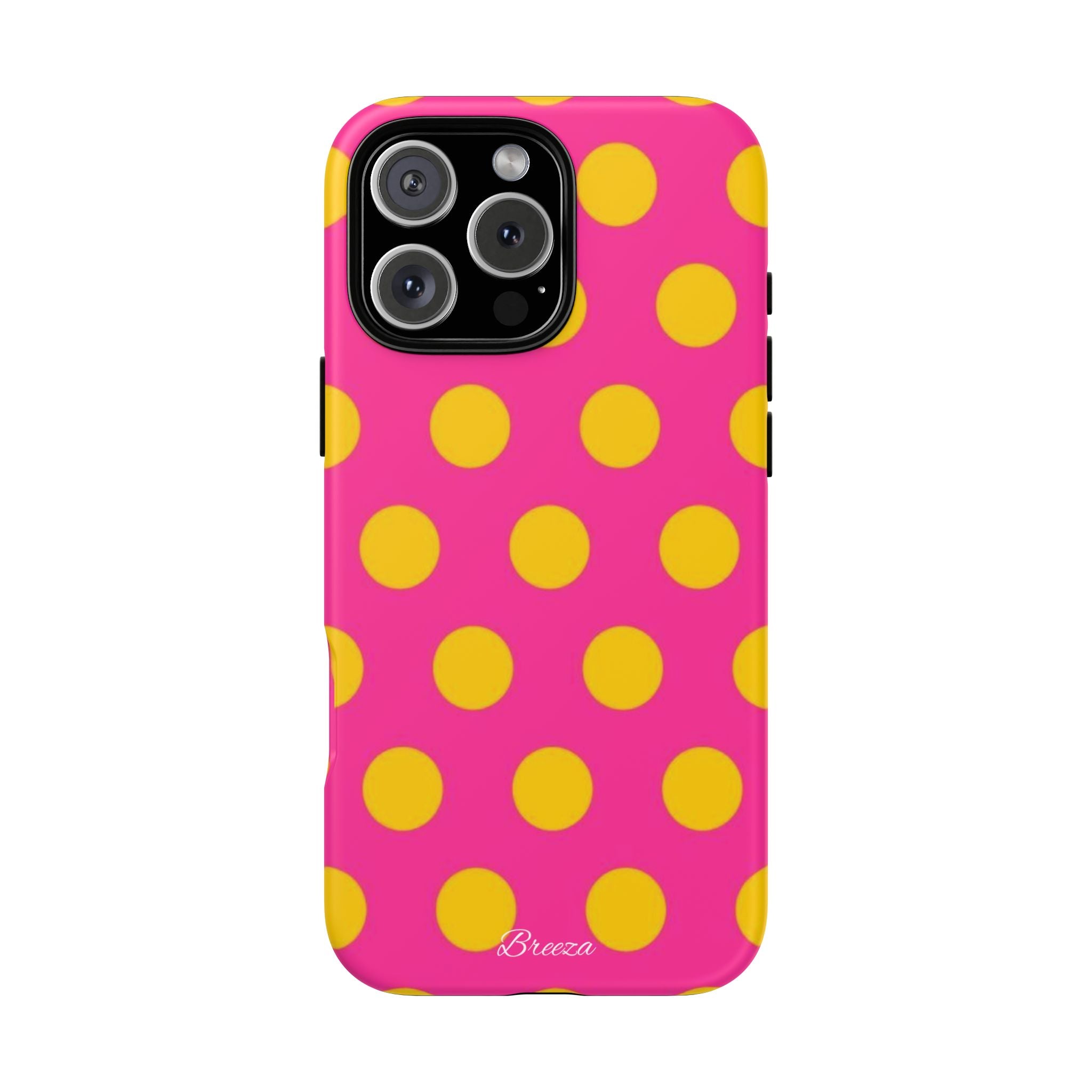 Pink & Yellow Dot Phone Case