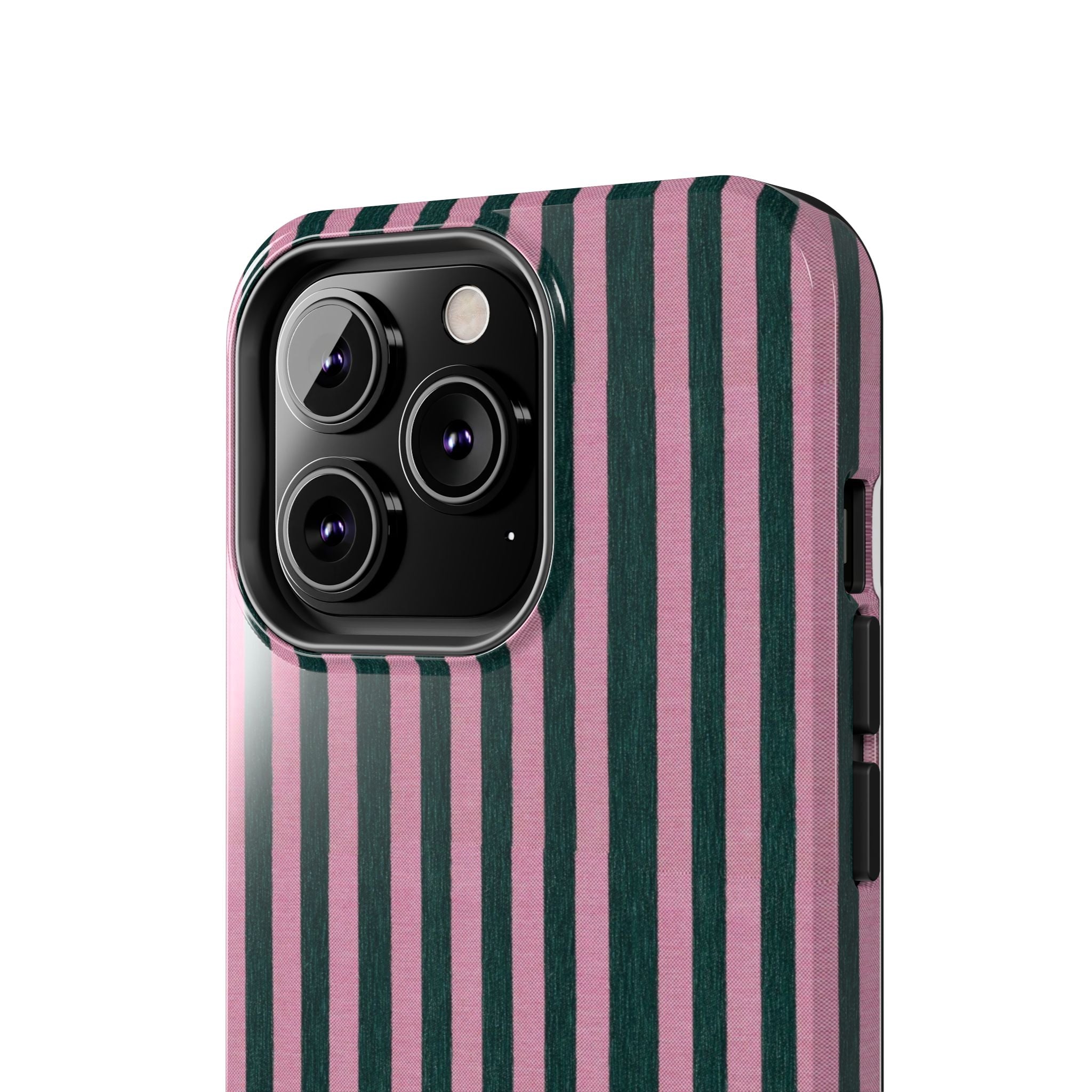 Pink & Green Striped Case