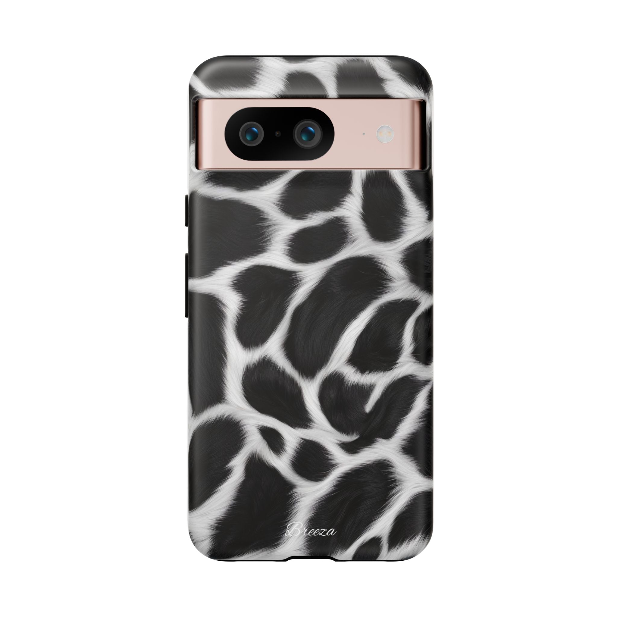 Furry Cow Print Phone Case